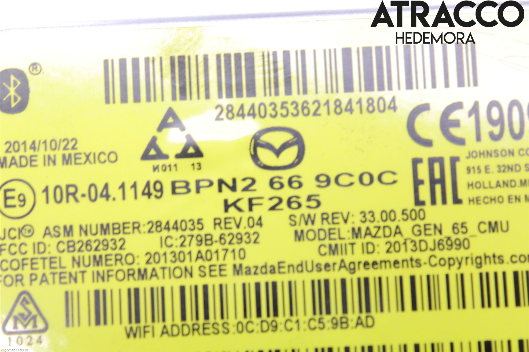 Mazda 3 III 14-19 Gps Navigator