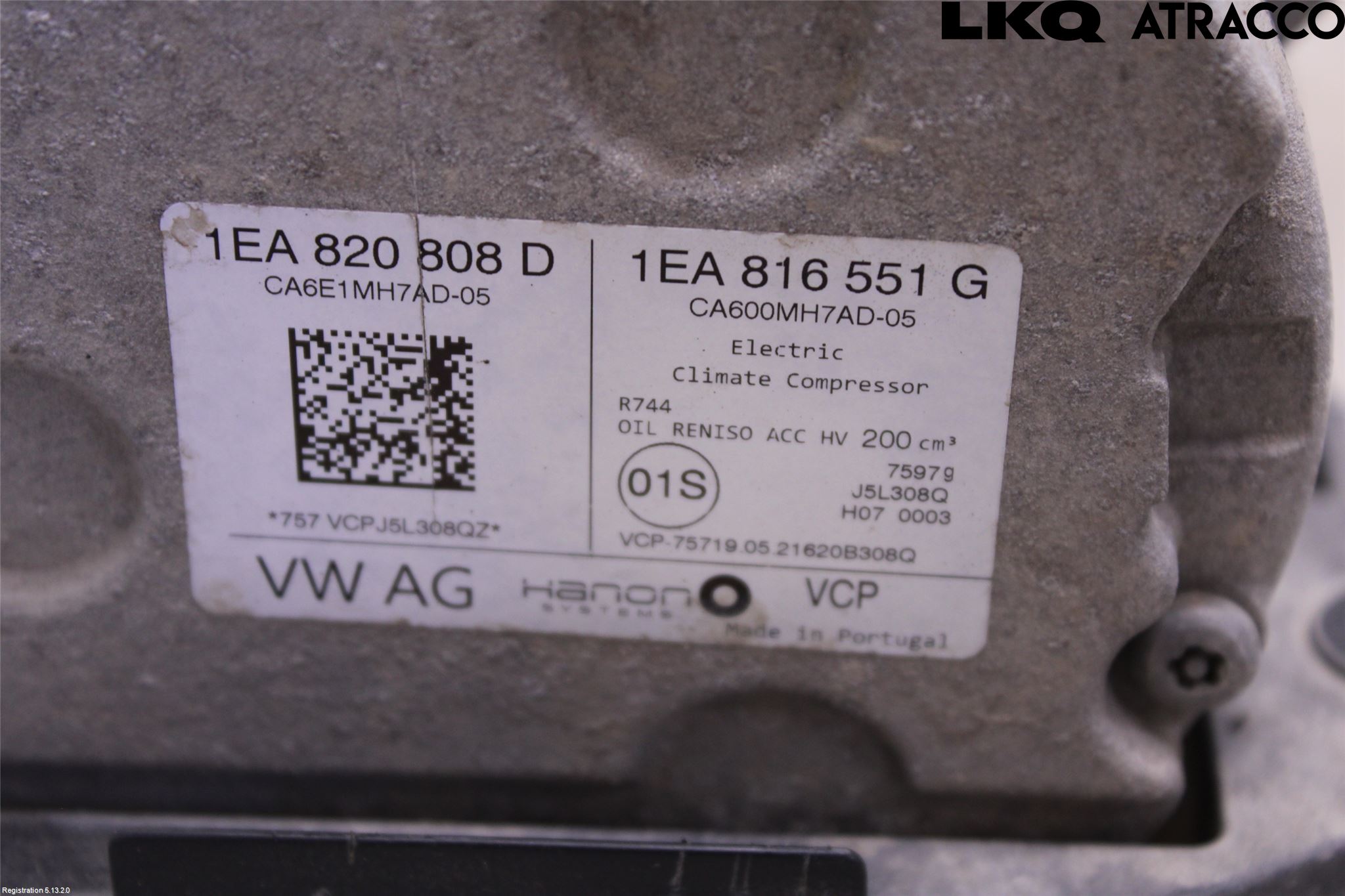 Volkswagen VW ID.4 21- Ac Kompressor