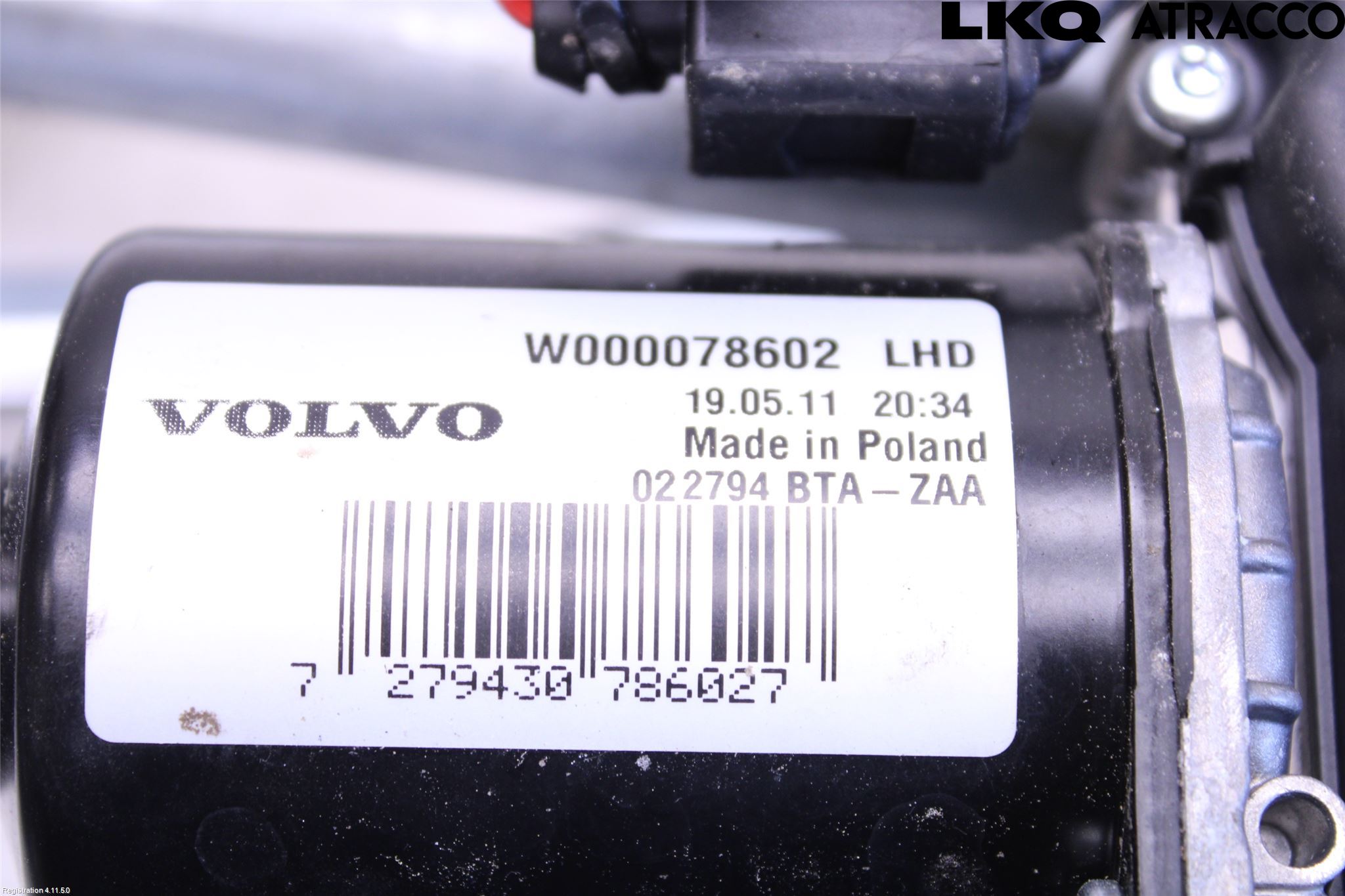 Volvo XC60 18- Torkarmotor Vindruta