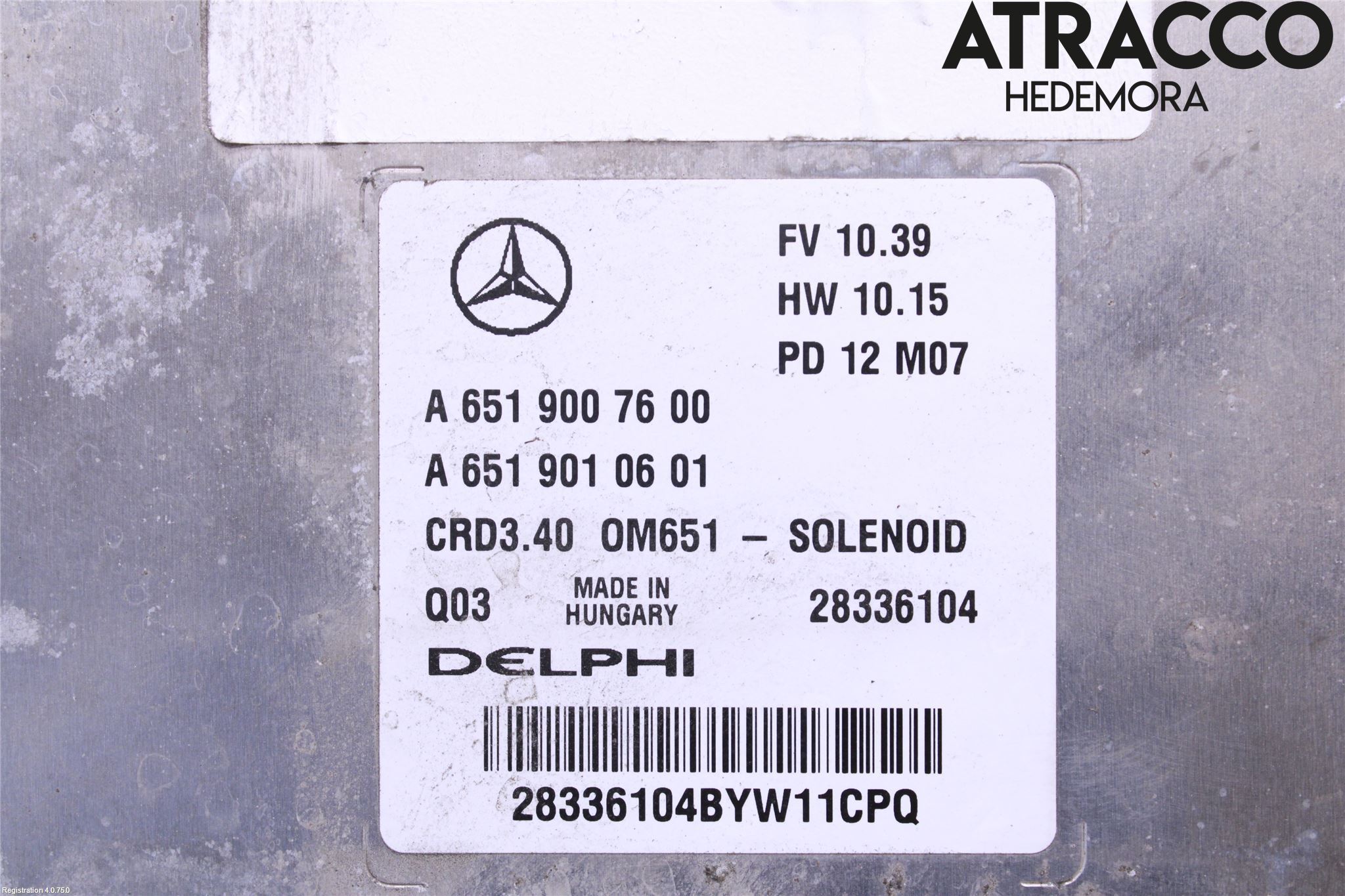 Mercedes-Benz MB A-KLASS (W176) 13-18 Styrenhet Insprut Bensin