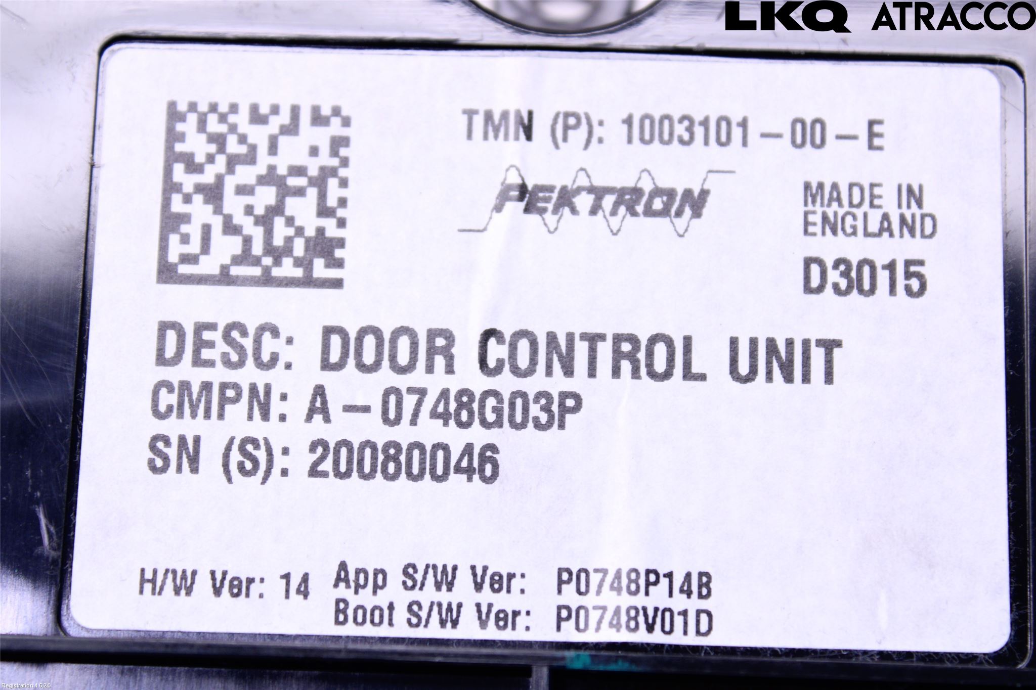 Tesla MODEL S 13- Styrenhet Dörr