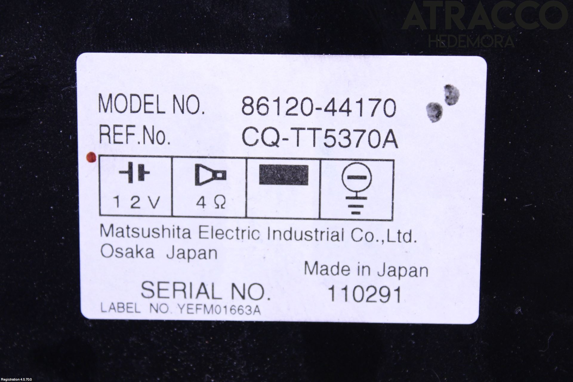 Toyota AVENSIS VERSO Cd Radio - Multimediapanel