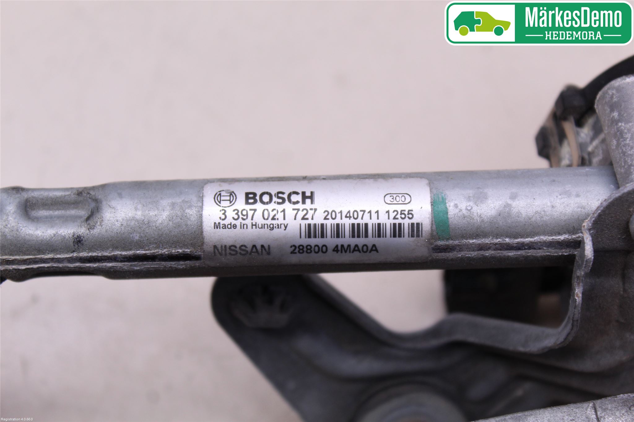 Nissan PULSAR Torkarmekanism Vindruta