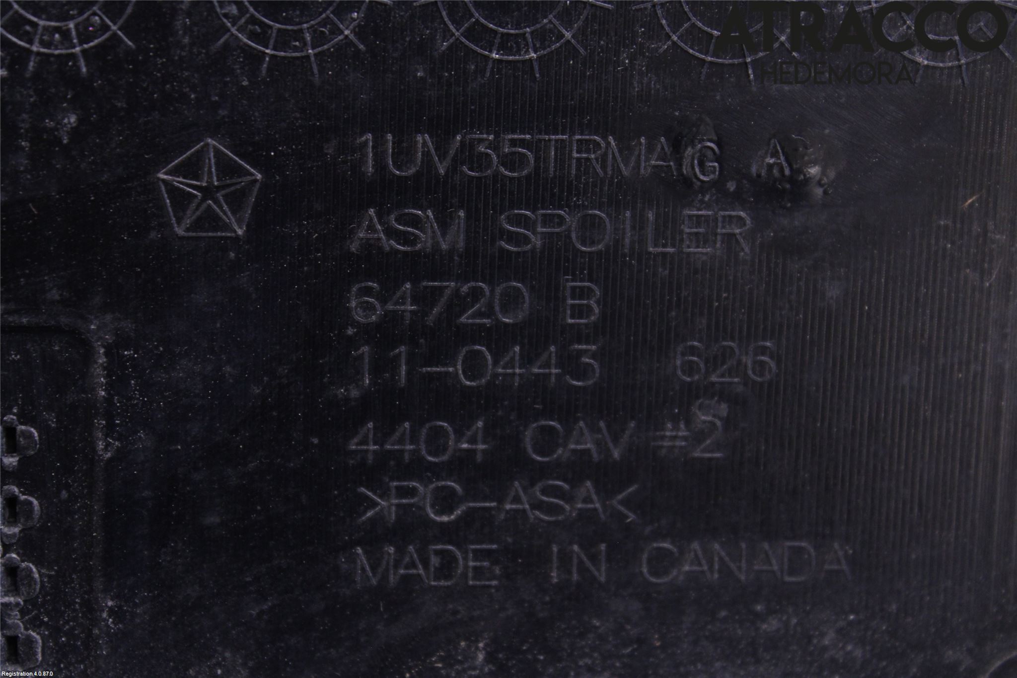 Jeep GRAND CHEROKEE 10-20 Spoiler Baklucka