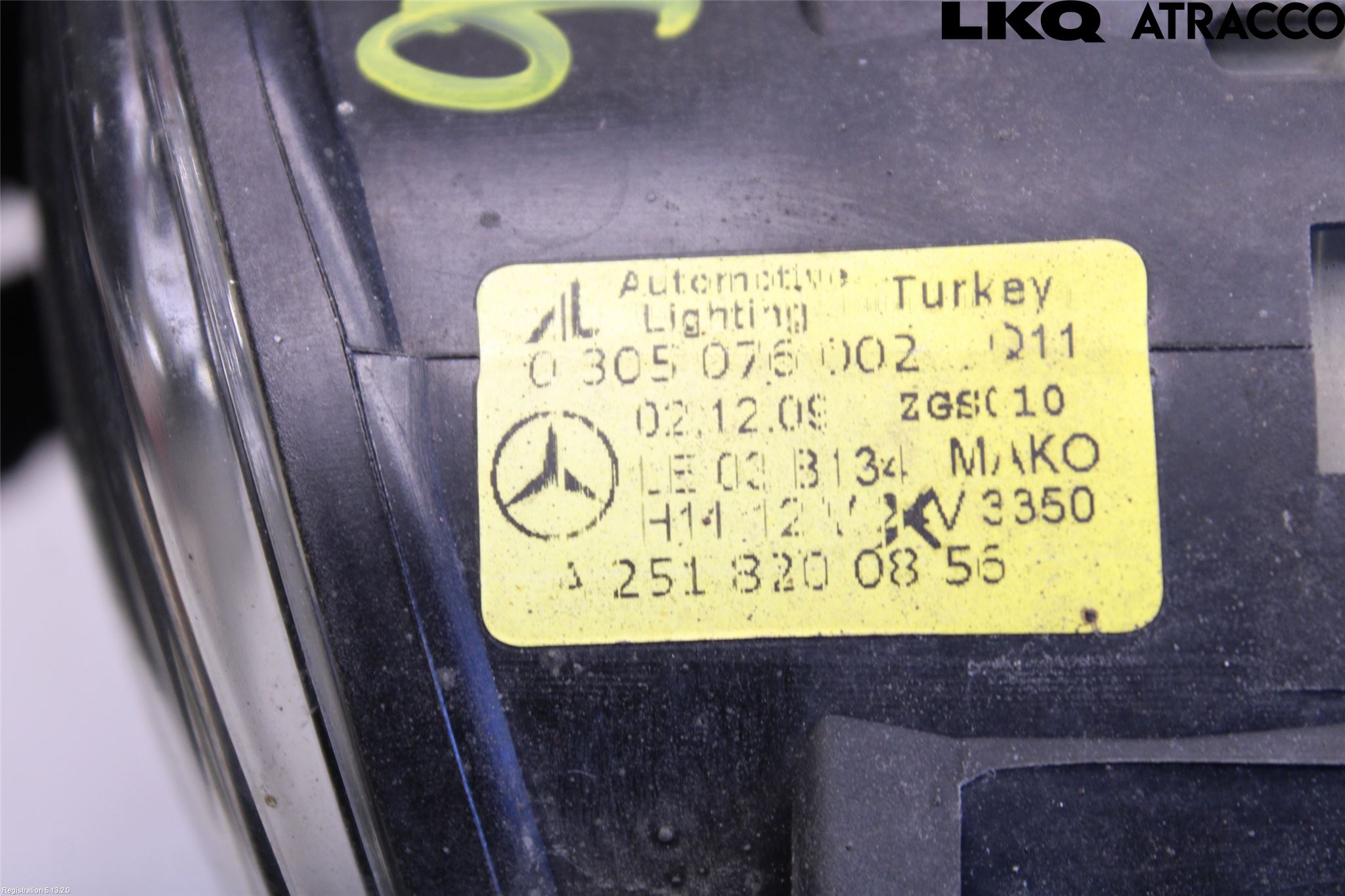 Mercedes-Benz MB C-KLASS (W204) 07-15 Dimljus-Varselljus Fram