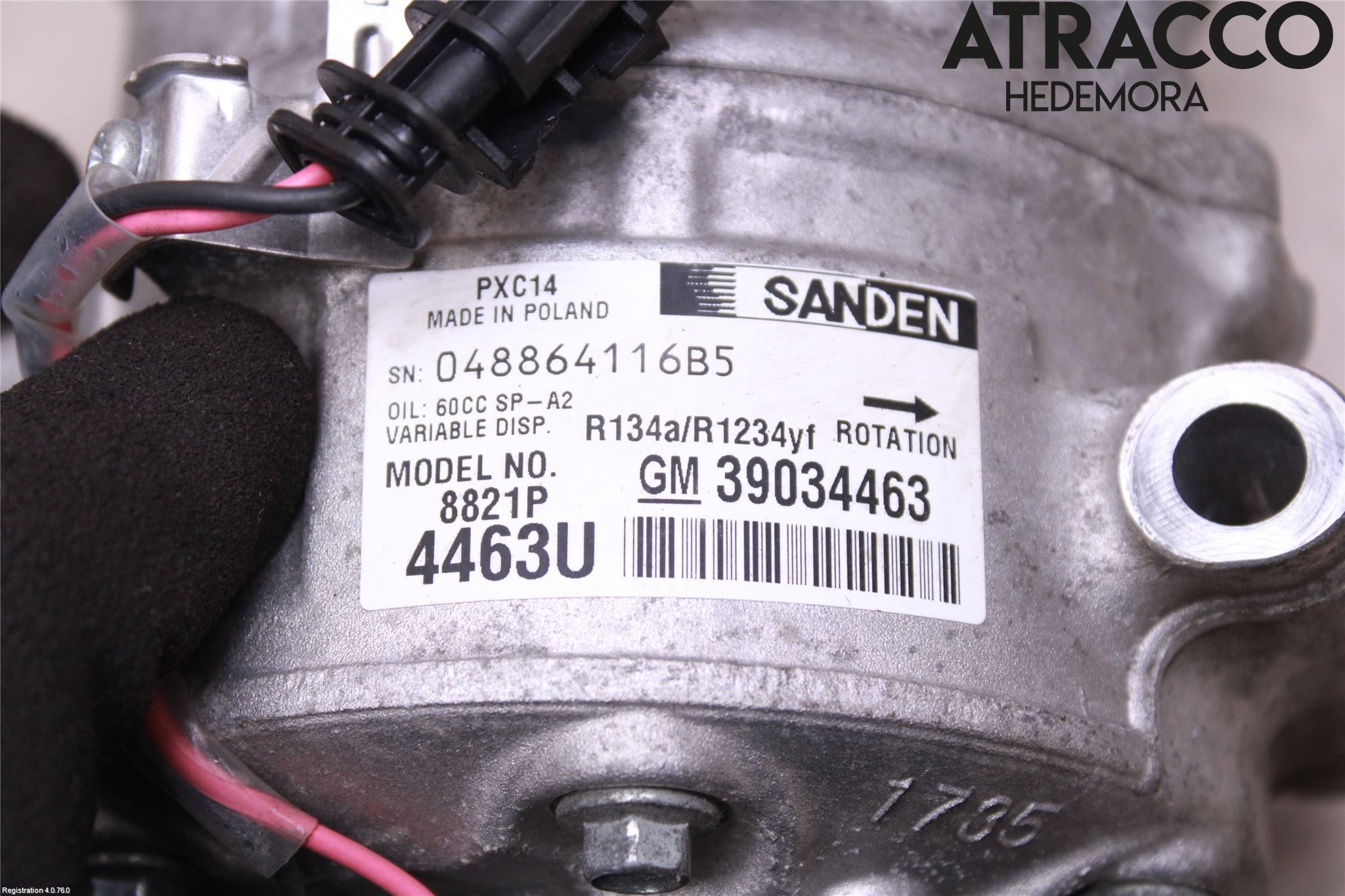 Opel ASTRA K 16-22 Ac Kompressor