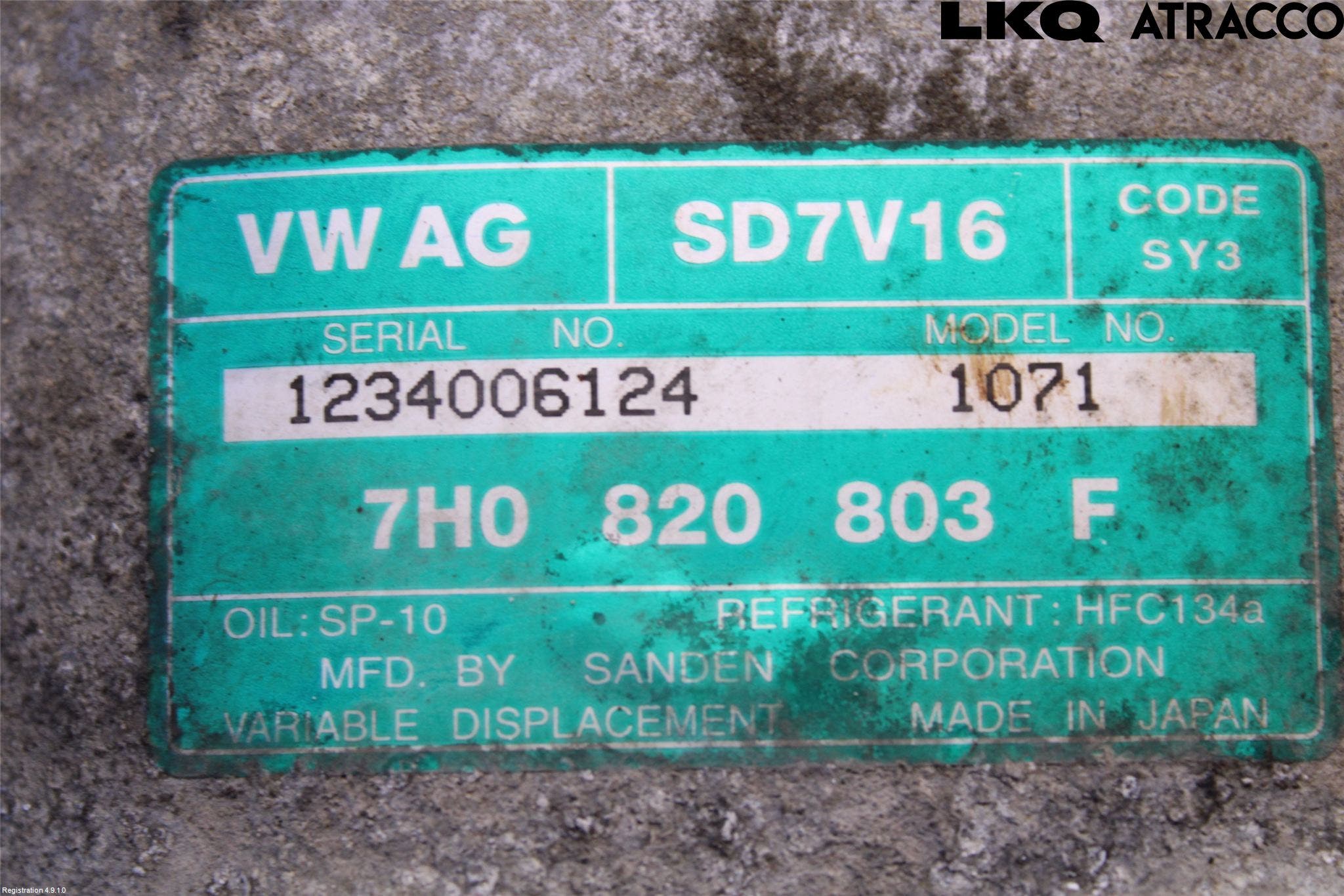 Volkswagen VW TRANSP/CARAVELLE (T5) 04-15 Ac Kompressor