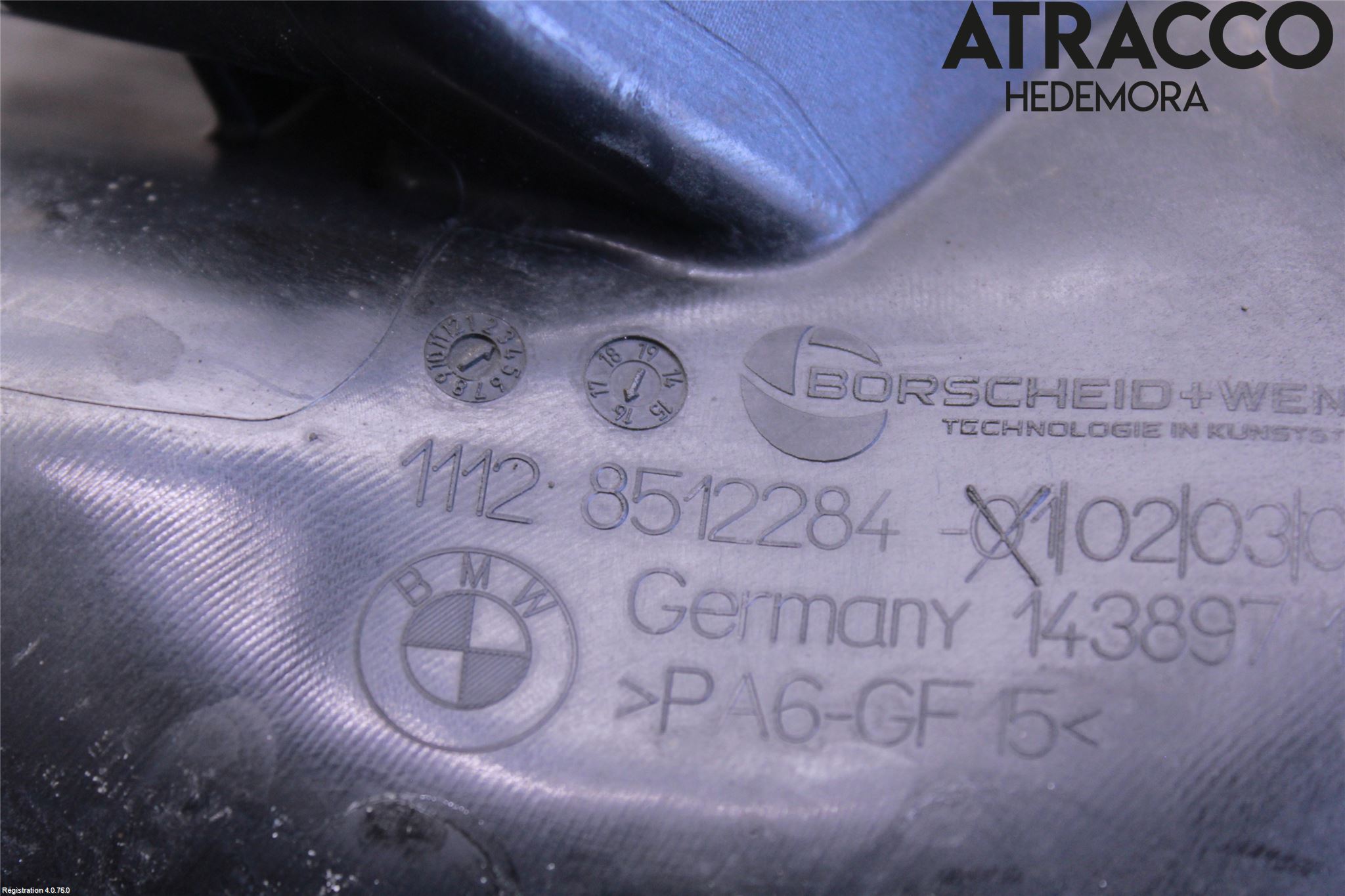 BMW 5 F10/F11/F18 09-17 Laddluft-Intercoolerrör