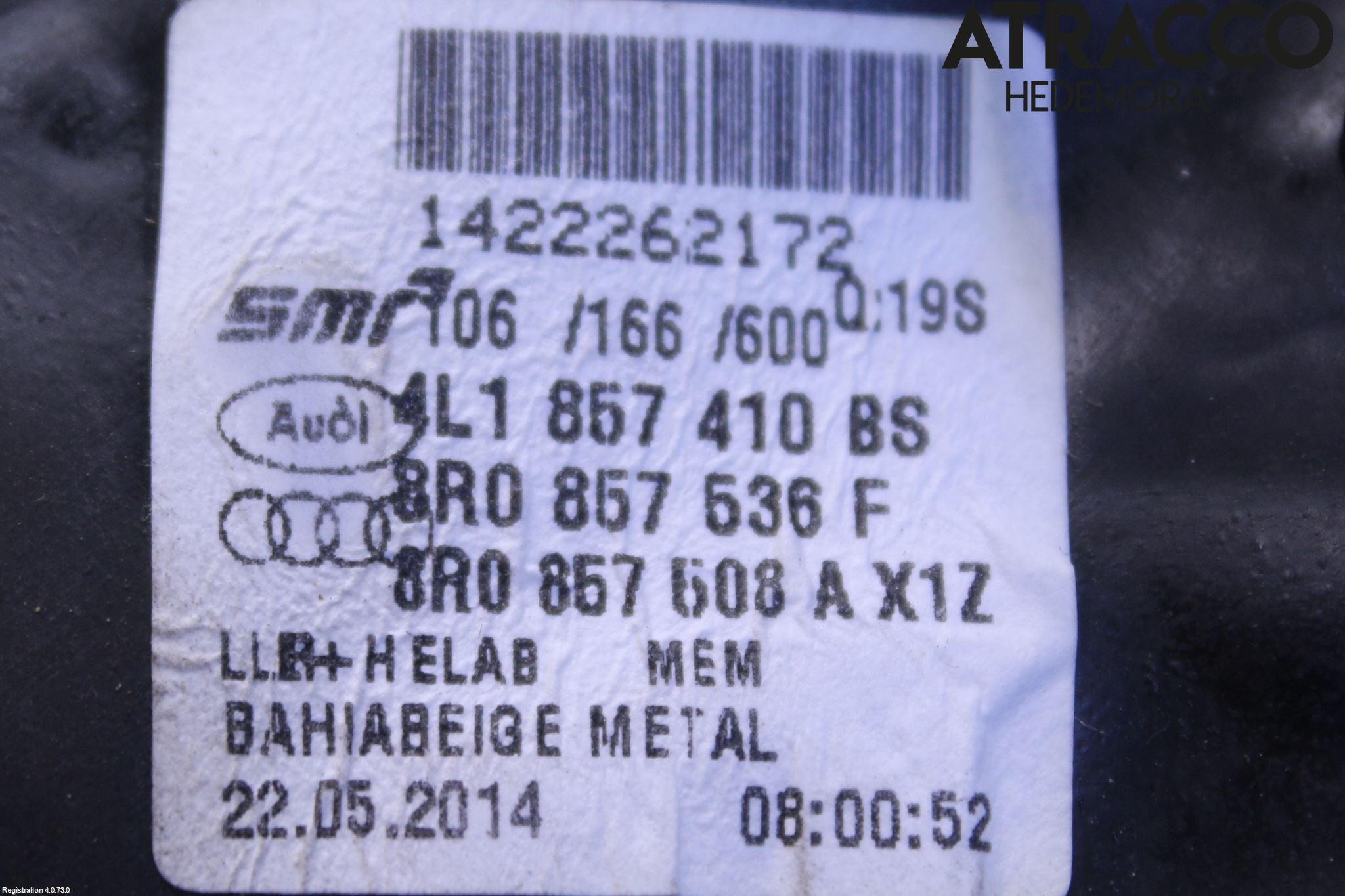 Audi Q7/SQ7 Spegel Yttre El Hö