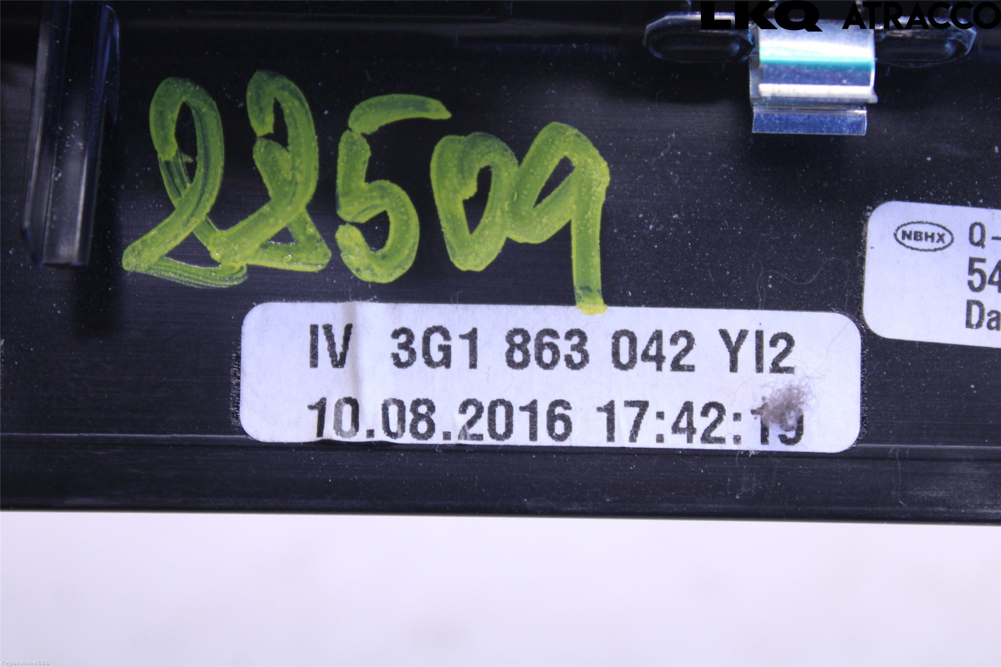 Volkswagen VW PASSAT 15-19 Instrumentsarg