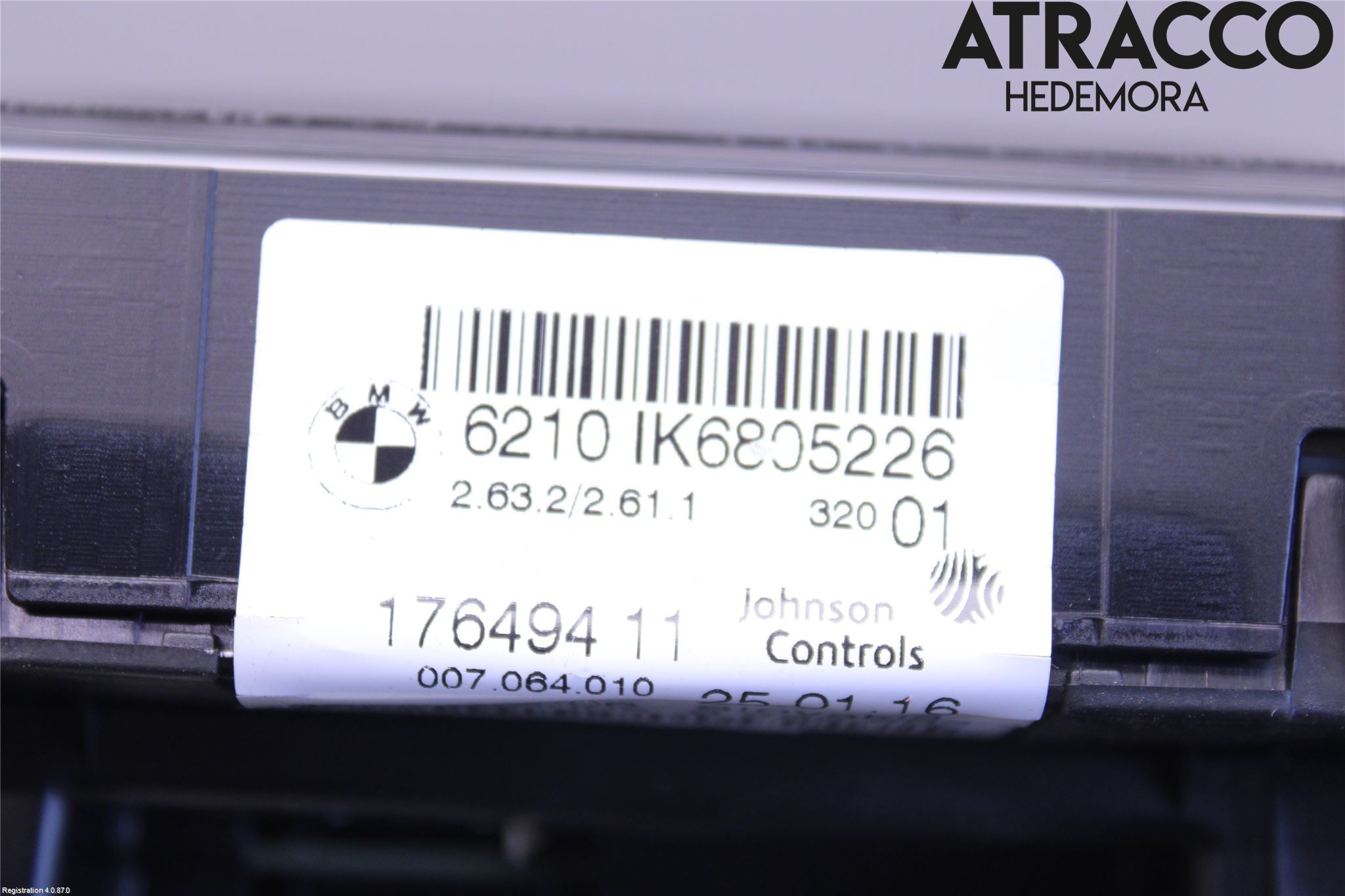 BMW 3 F30/F31/F80 12-19 Instrument Komb