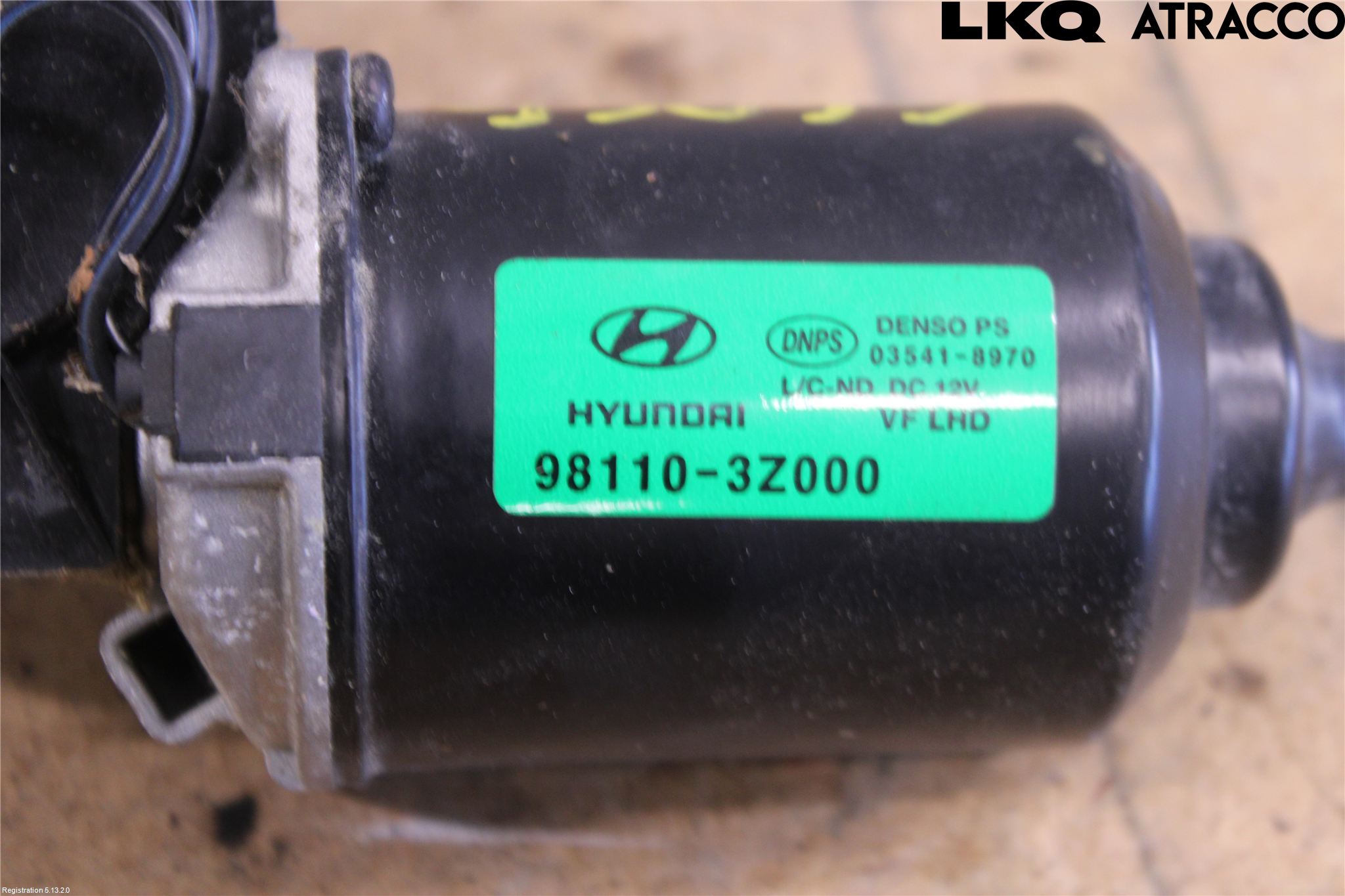 Hyundai i40 08-15 Torkarmotor Vindruta