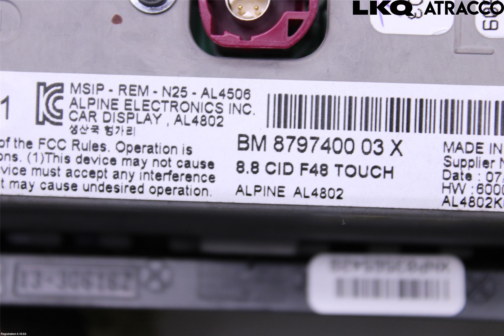 BMW X1 F48 15-22 Multifunktionsdisplay