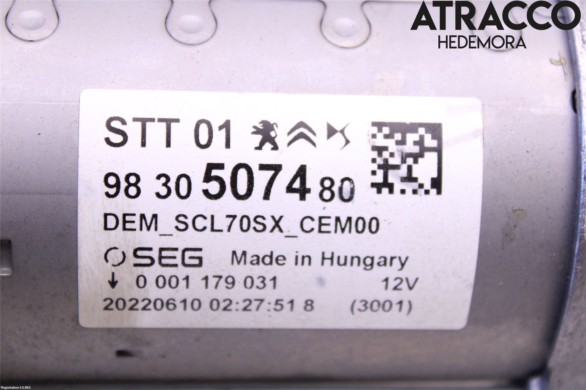 Peugeot 2008/E-2008 20- Startmotor