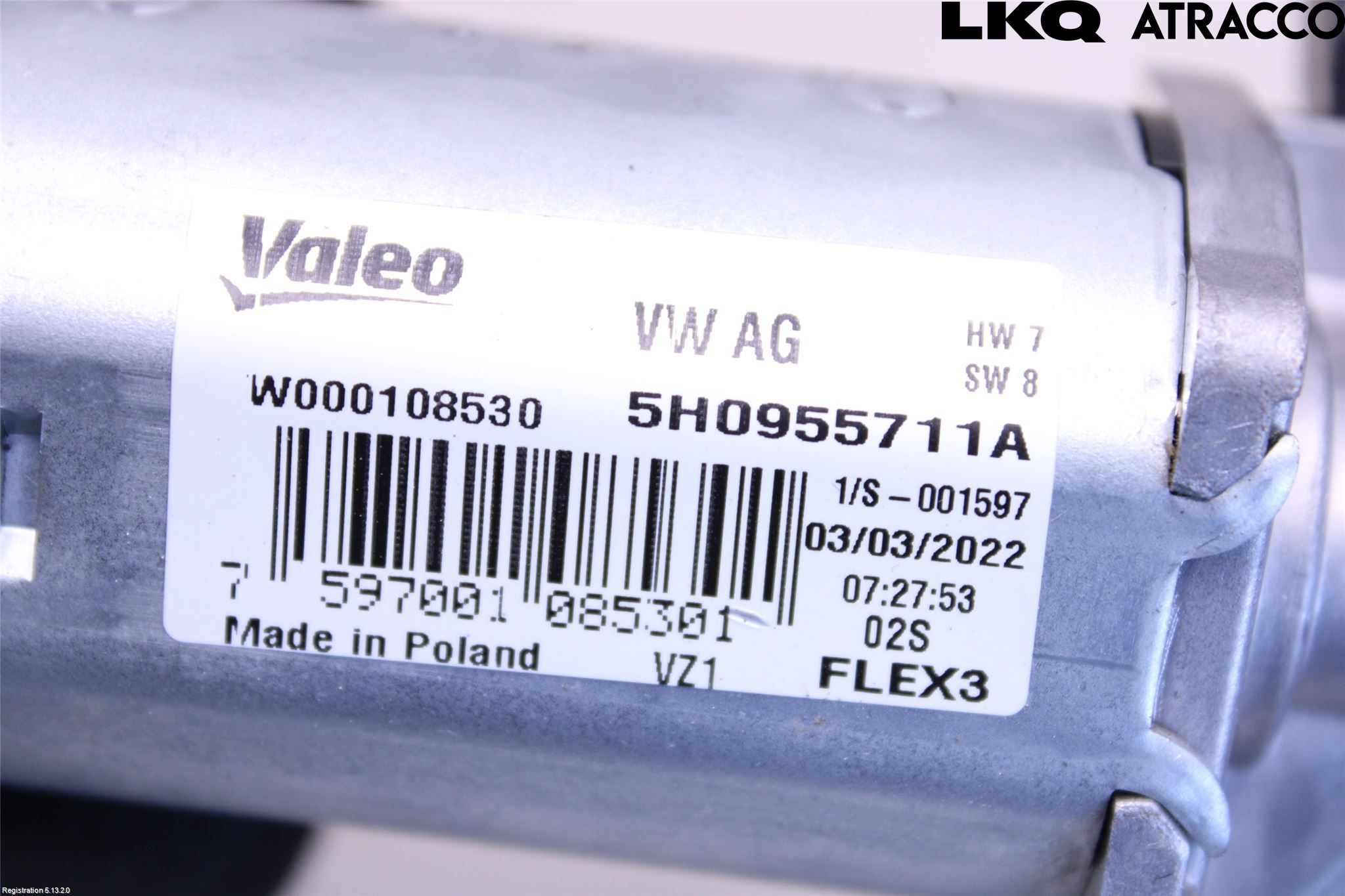 Volkswagen VW GOLF / E-GOLF VIII 20- Torkarmotor Baklucka