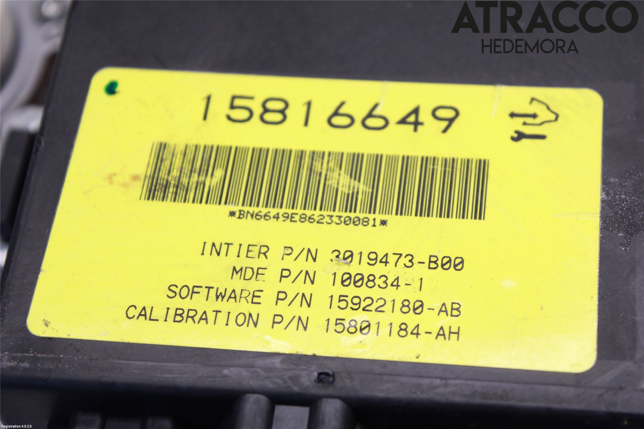 Cadillac SRX Torkarmotor Baklucka