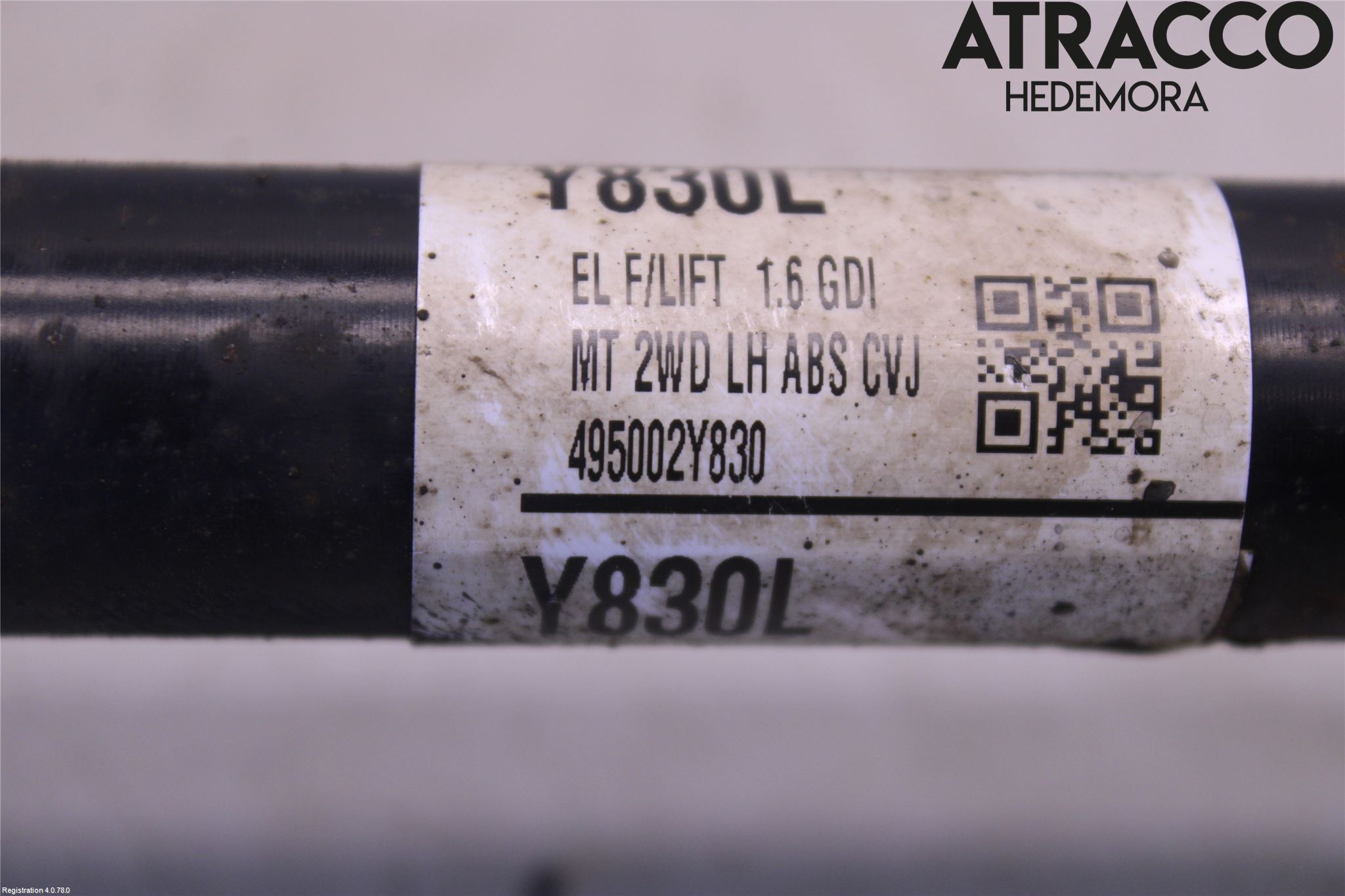 Kia SPORTAGE (SL) 11-15 Drivaxel Fram Vänster