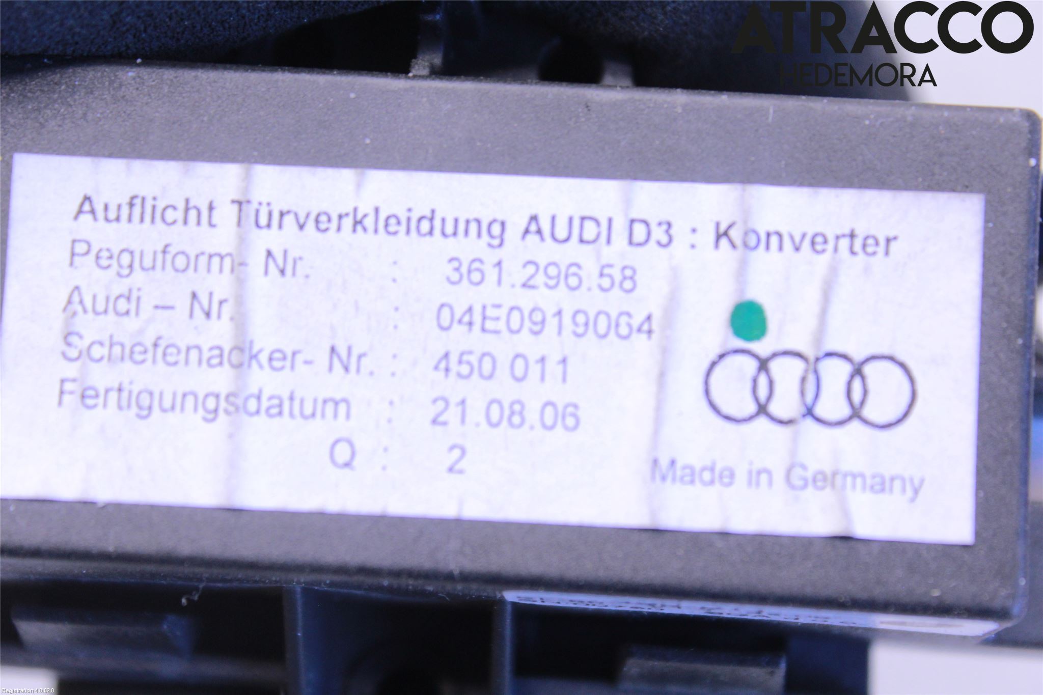 Audi A8/S8 4E  02-09 Styrenhet Dörr
