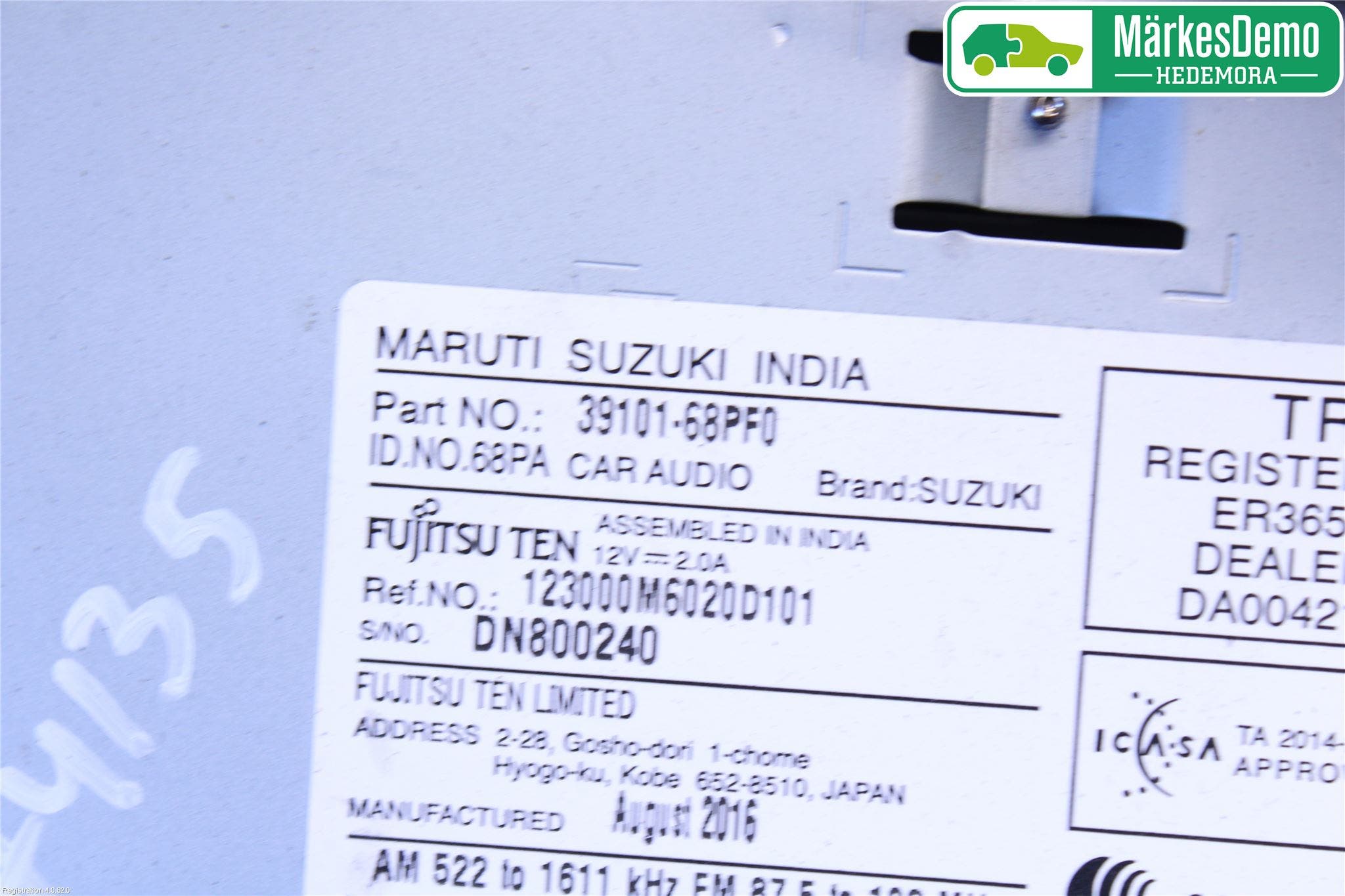 Suzuki BALENO 95-19 Cd Radio - Multimediapanel