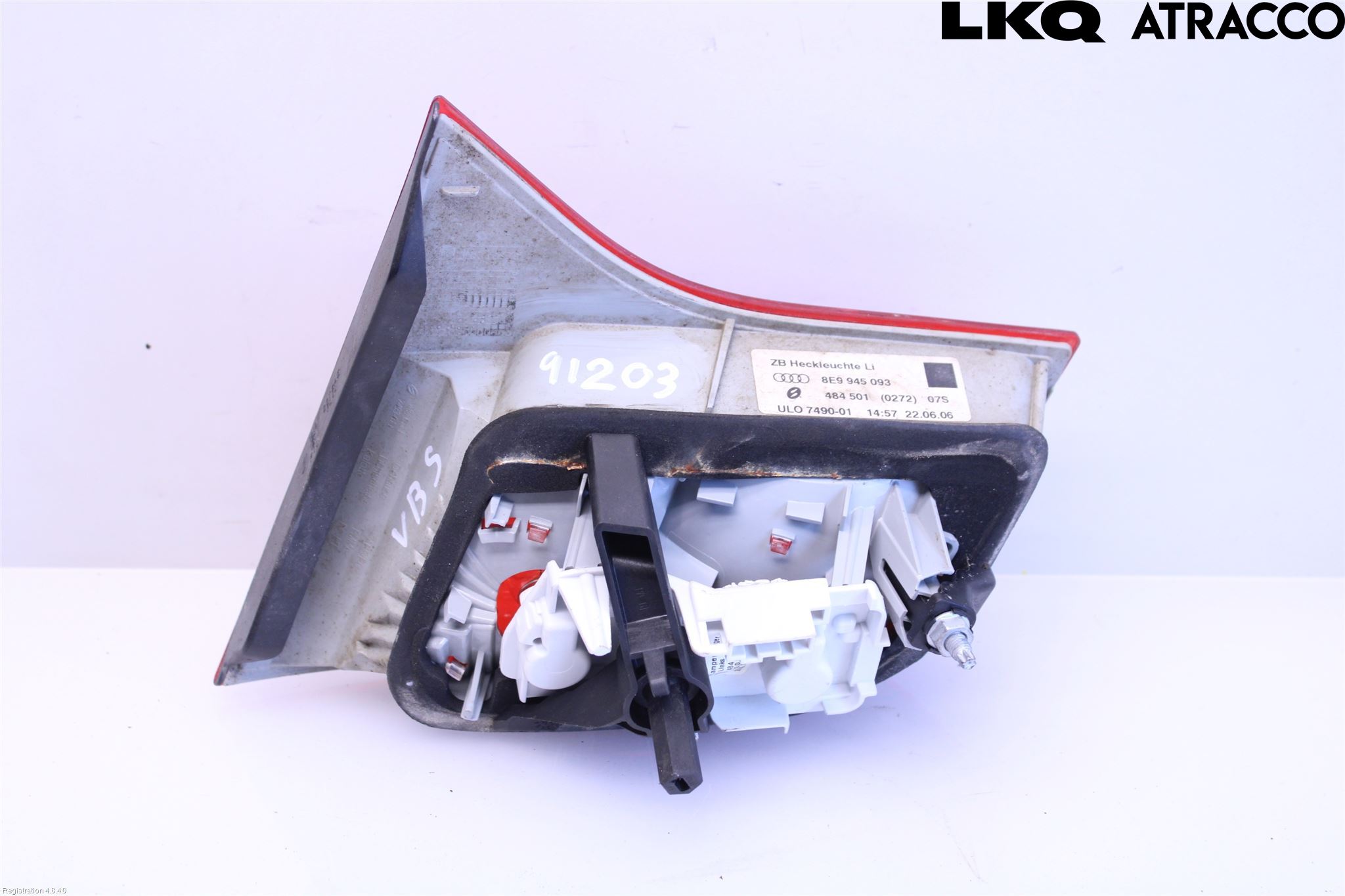 Audi A4/S4 05-07 Bakljus Lucka Vä