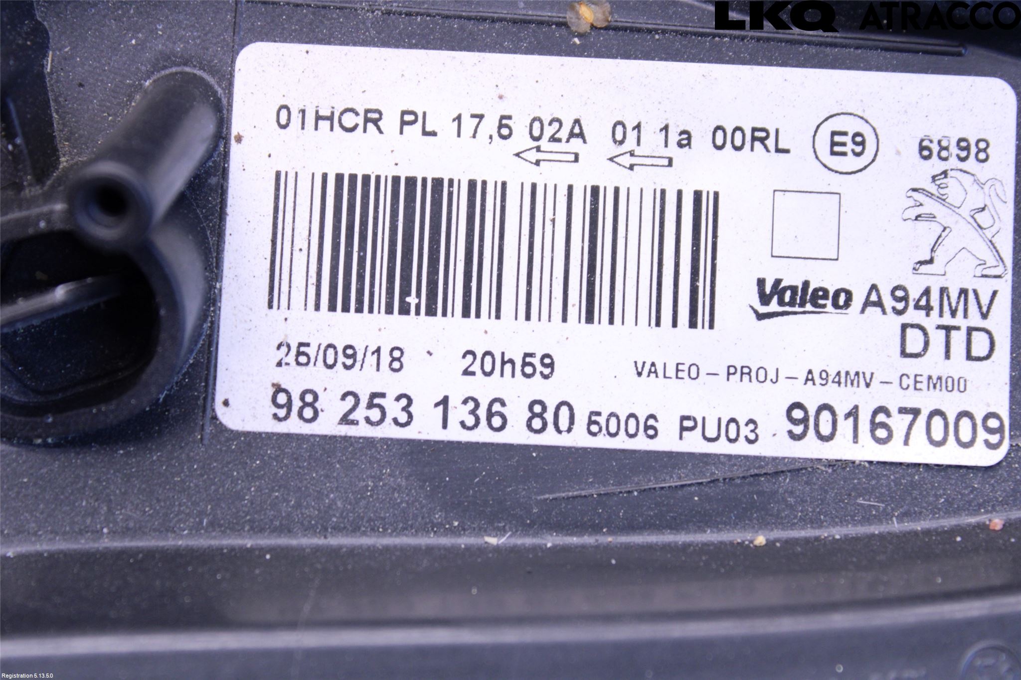 Peugeot 2008 13-20 Strålkastare Höger