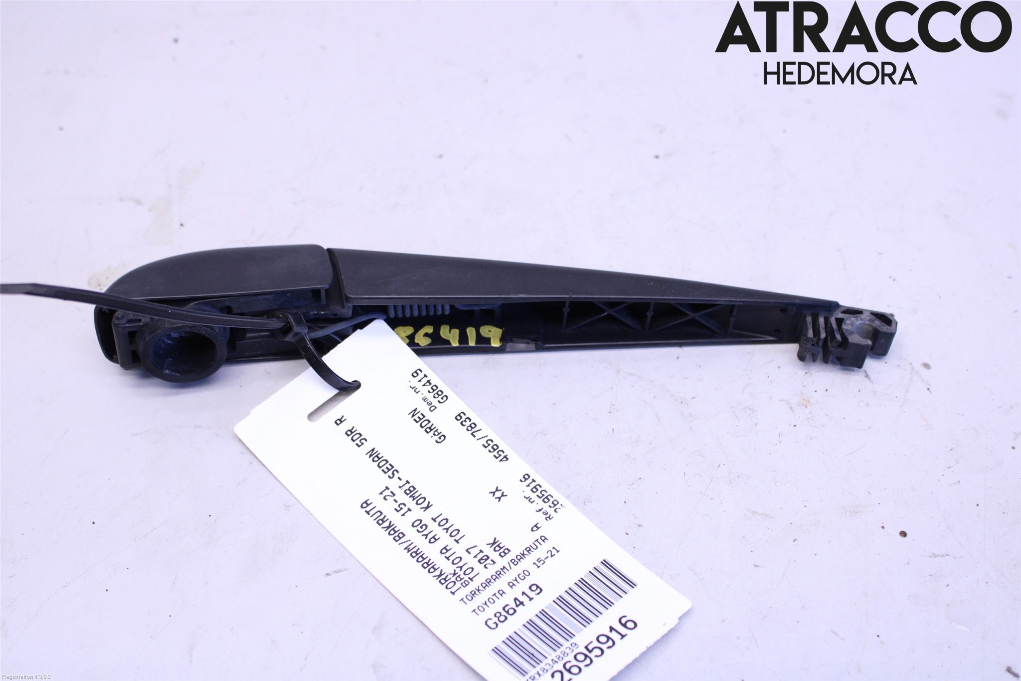 Toyota AYGO 15-21 Torkararm-Bakruta