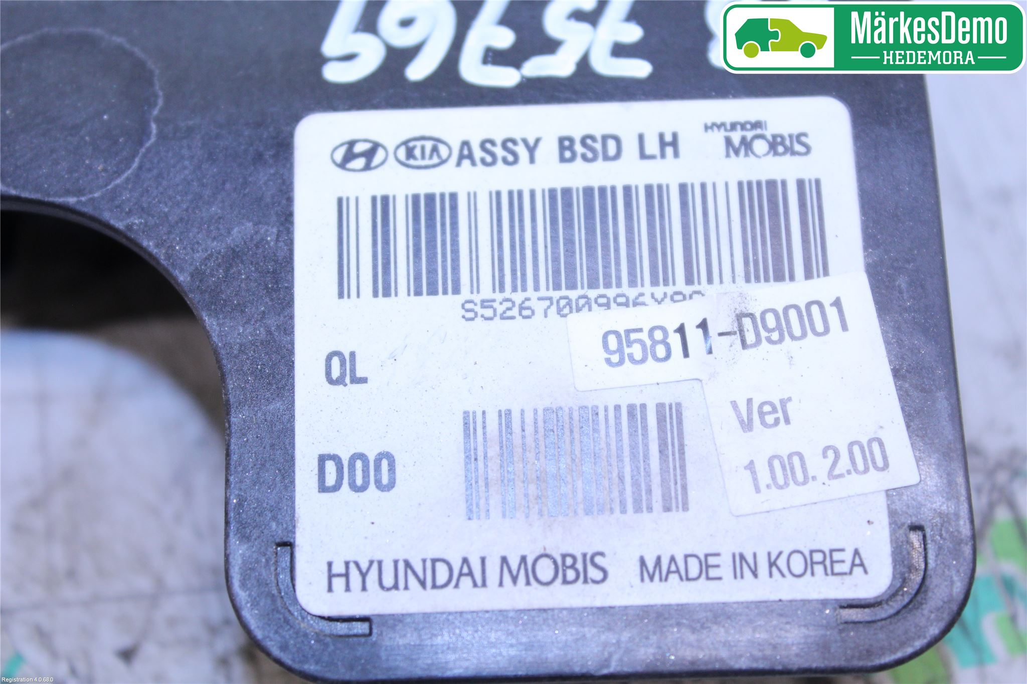 Kia SPORTAGE (QL) 16-21 Sensor Aktivt Kollisionsskydd