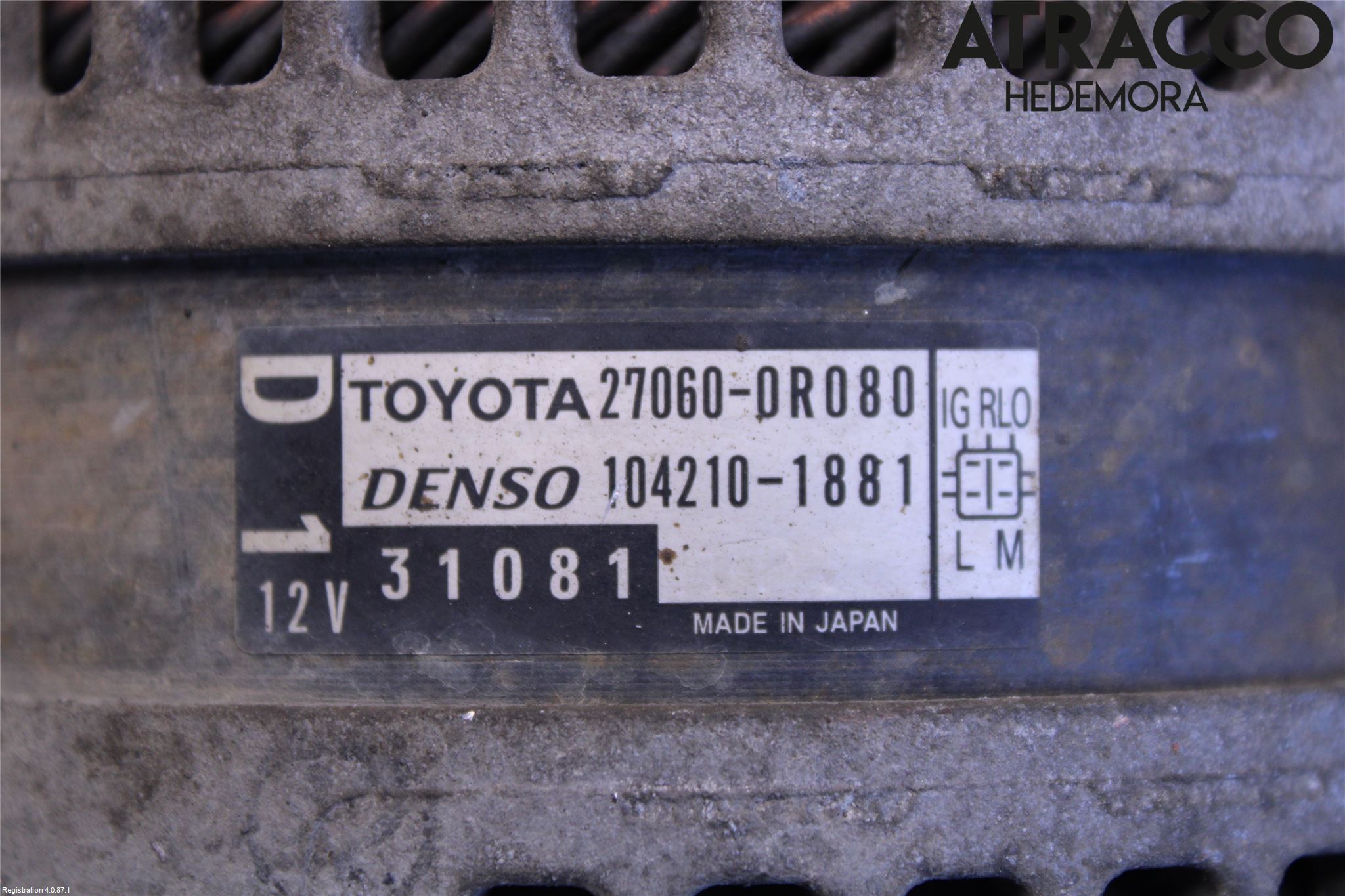 Toyota AVENSIS 09-15 Generator