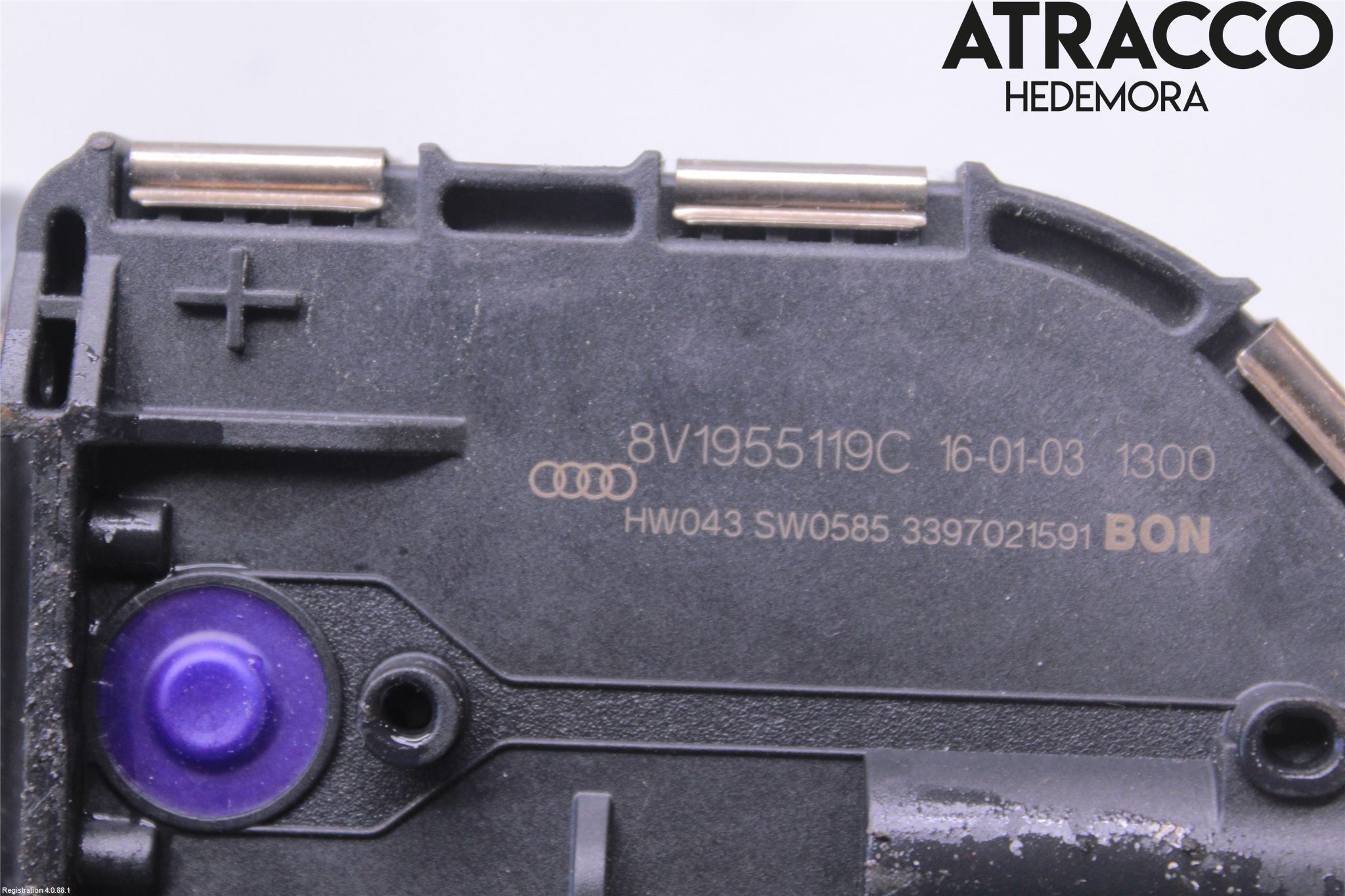 Audi A3/S3 8V 13-20 Torkarmotor Vindruta