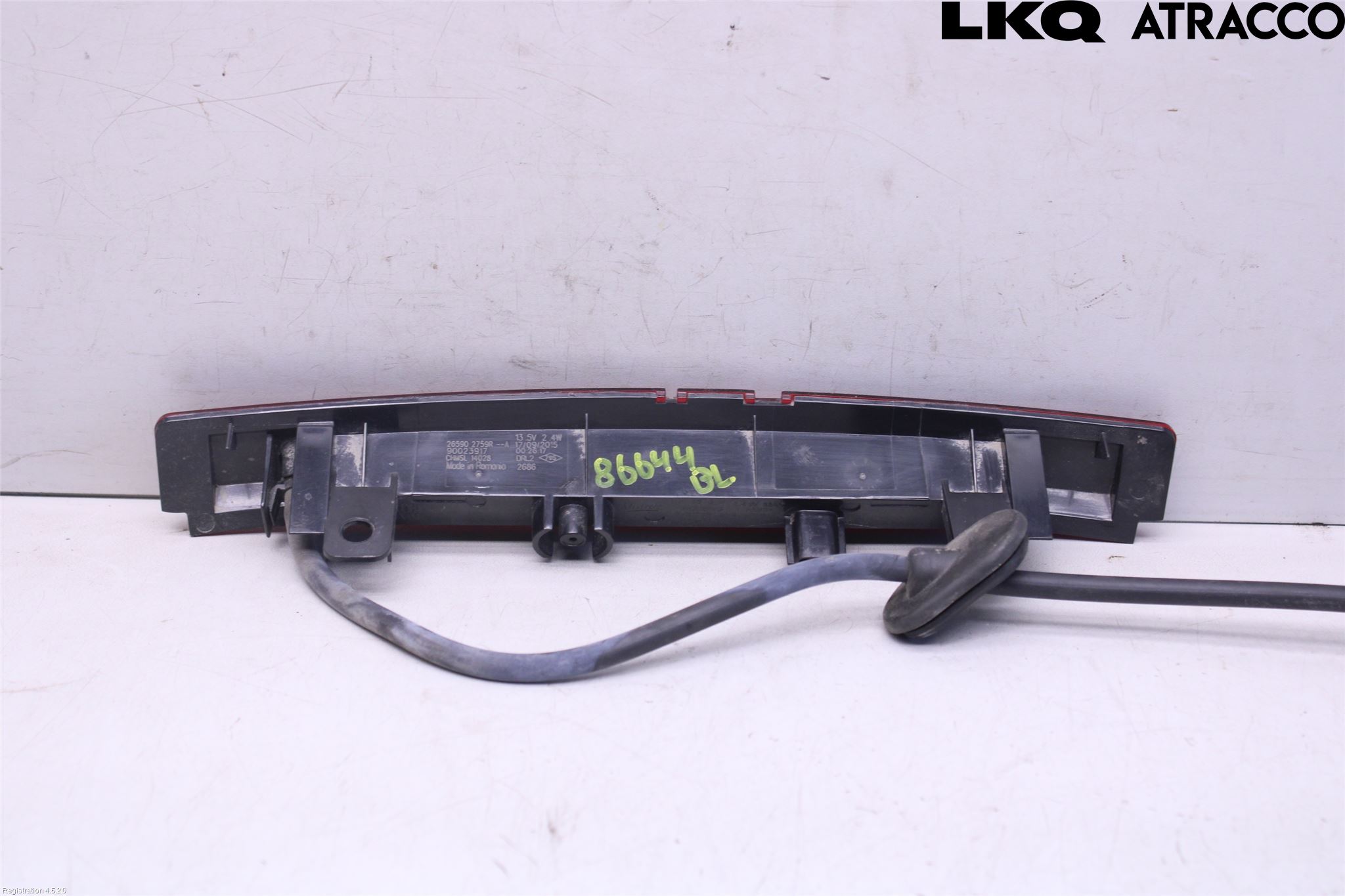 Renault CAPTUR 13-19 Bromsljus Bakruta