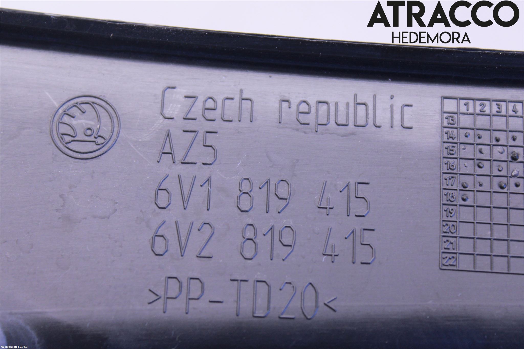 Skoda FABIA 15-21 Torpedplåt-Torpedplast