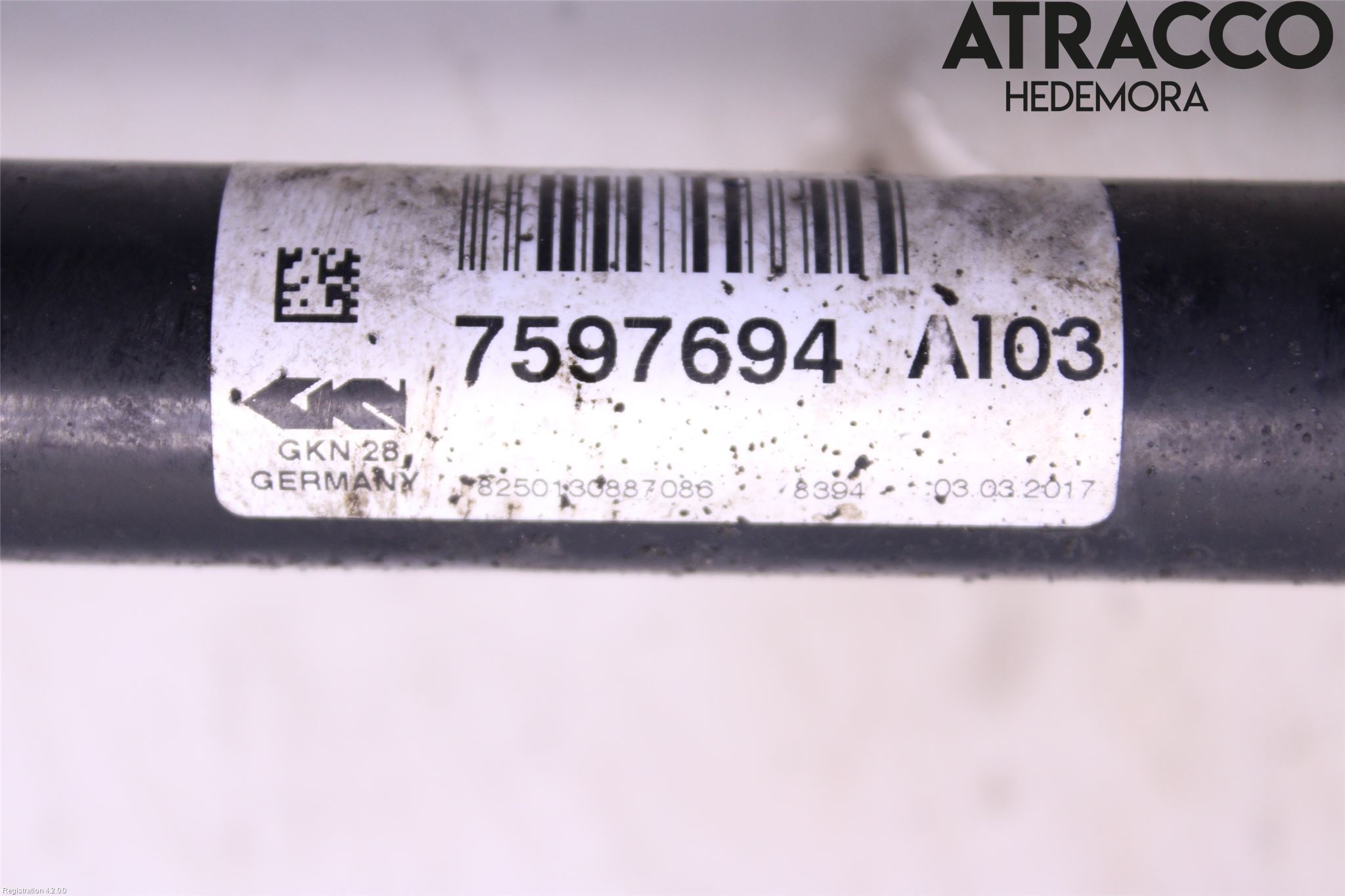 BMW 3 F30/F31/F80 12-19 Drivaxel Fram Höger
