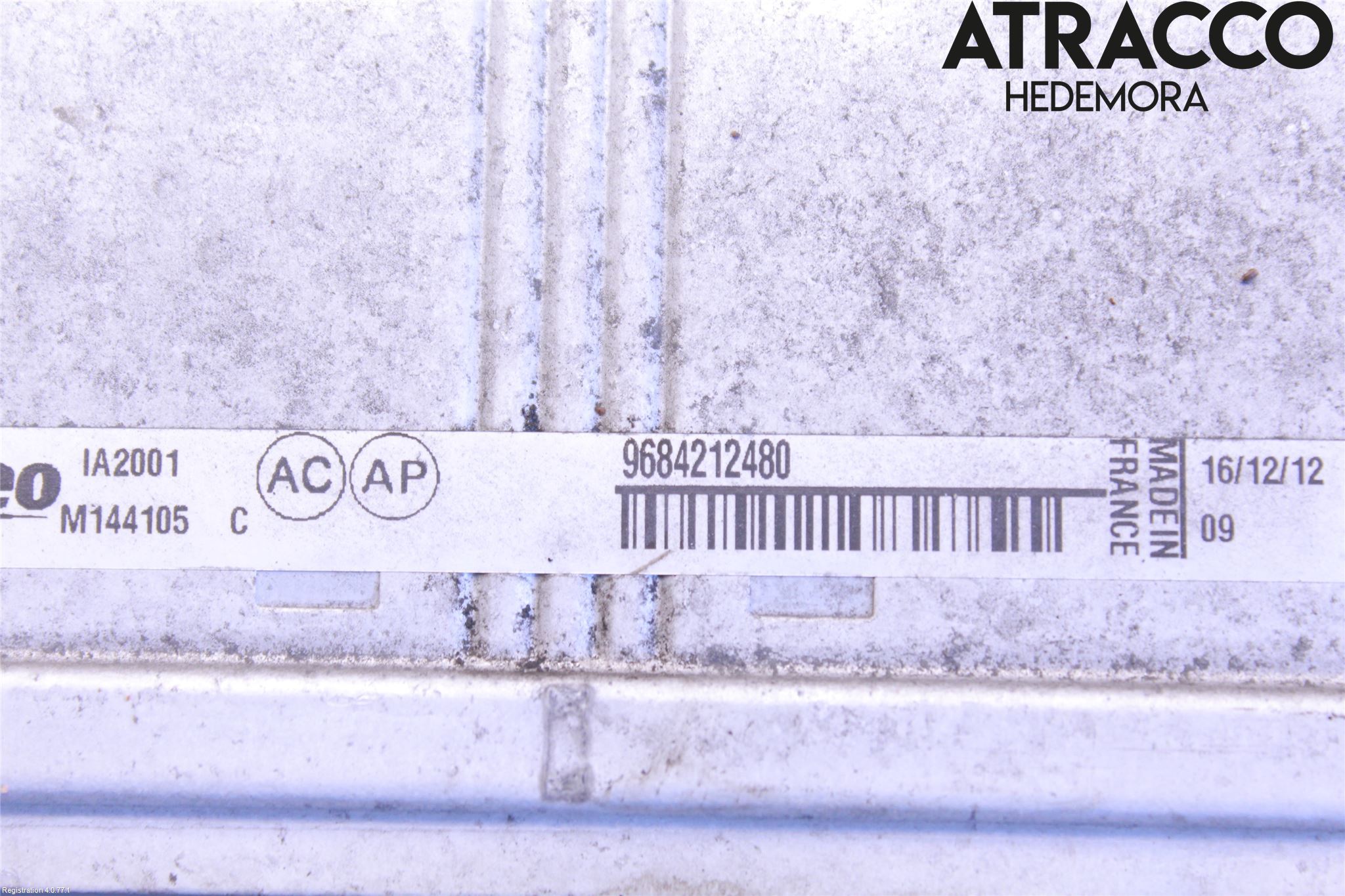 Citroen BERLINGO 08-18 Laddluft-Intercooler Kyl