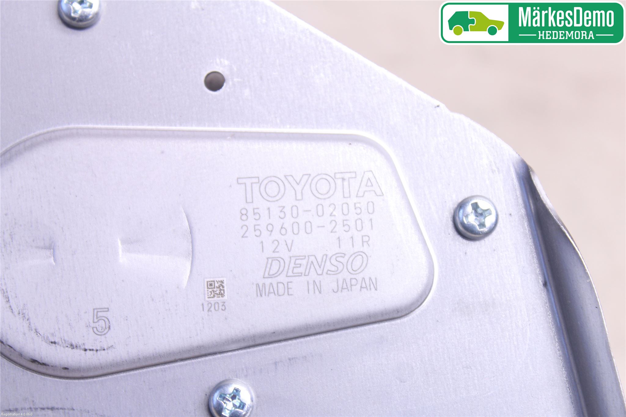 Toyota AURIS 13-19 Torkarmotor Baklucka