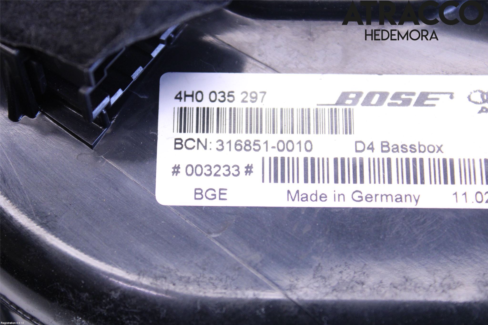 Audi A8/S8 4H 10-17 Högtalare