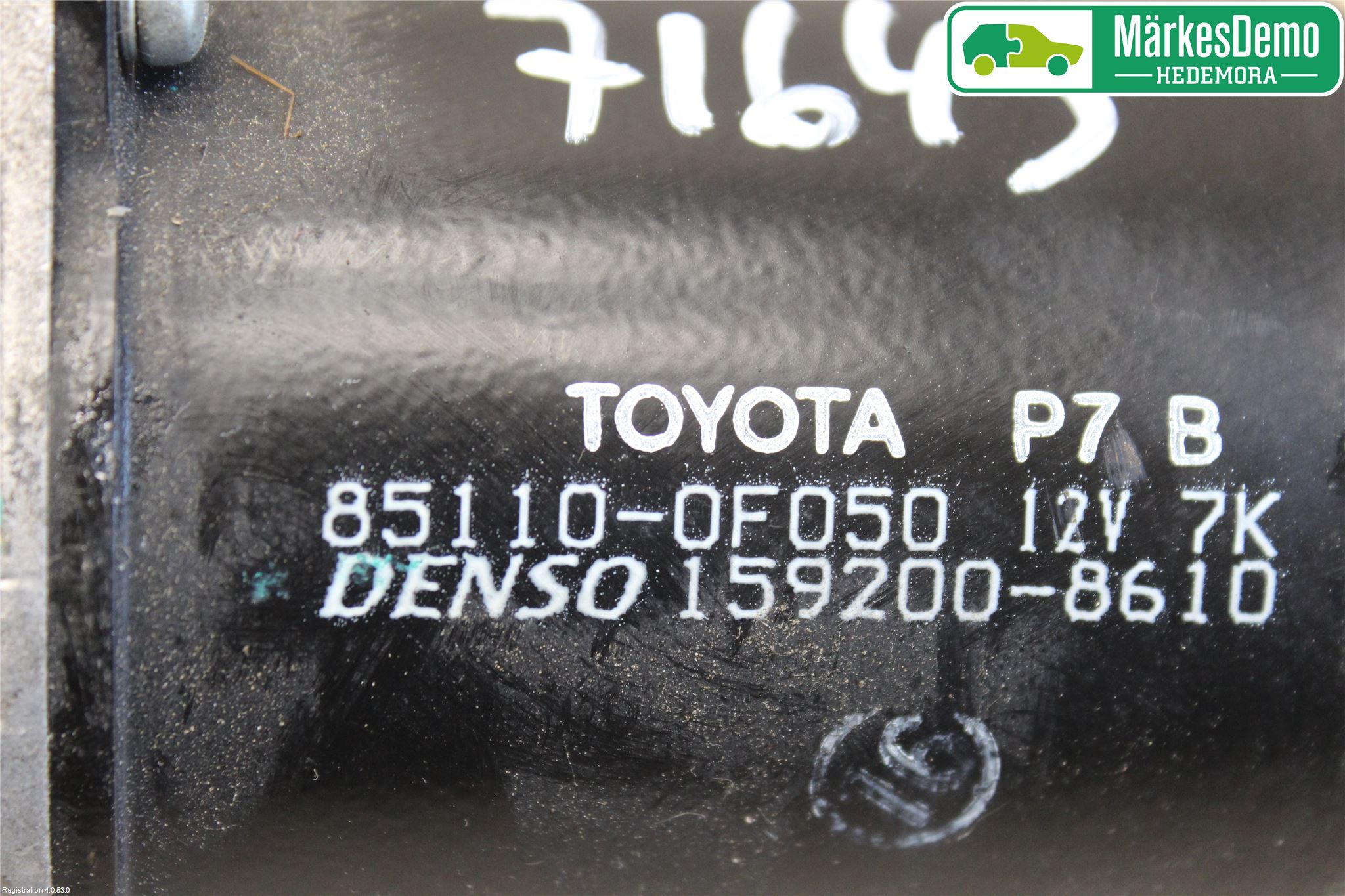 Toyota COROLLA VERSO 08-09 Torkarmotor Vindruta