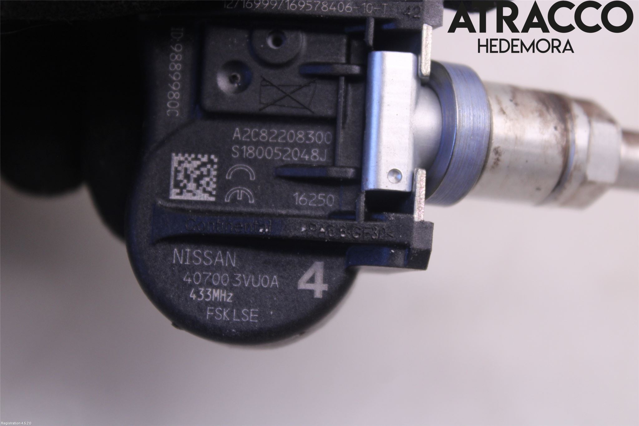 Nissan QASHQAI 14-17 Givare Däcktryck