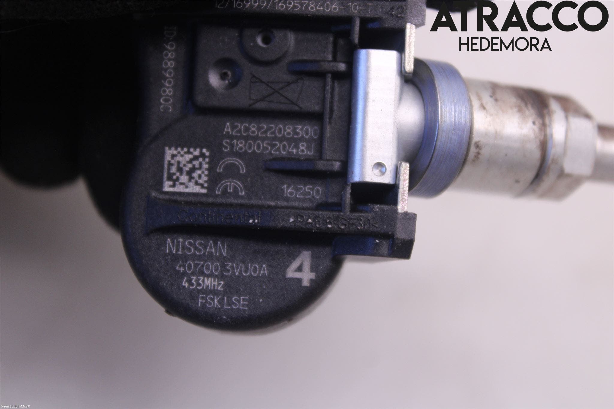 Nissan QASHQAI 14-17 Givare Däcktryck