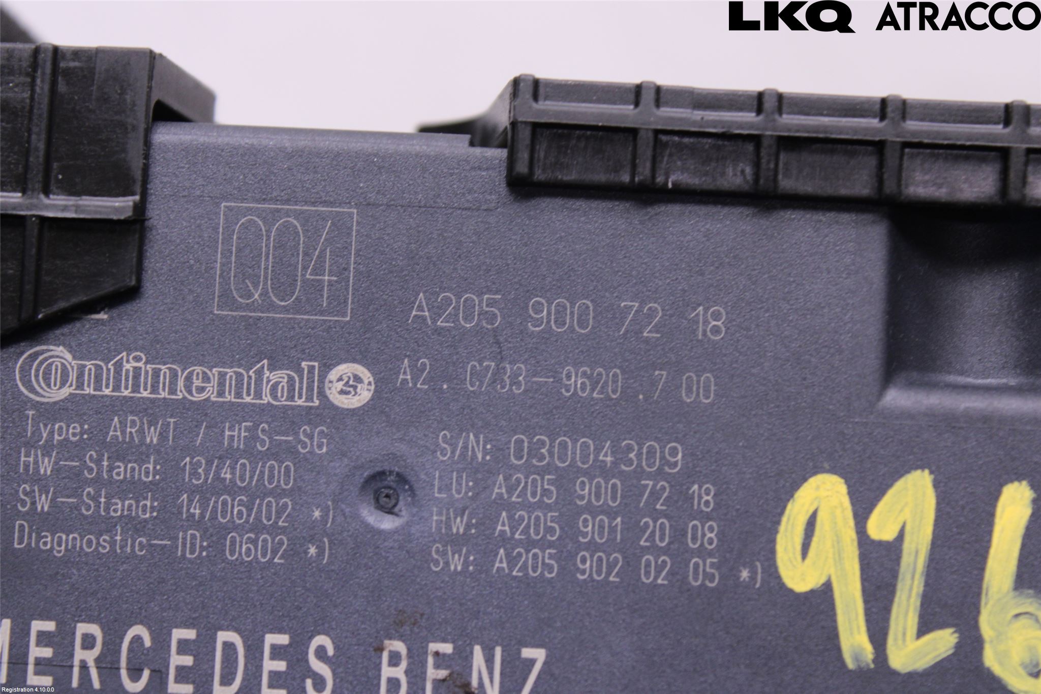 Mercedes-Benz MB C-KLASS (W205) 14-21 Styrenhet Baklucka