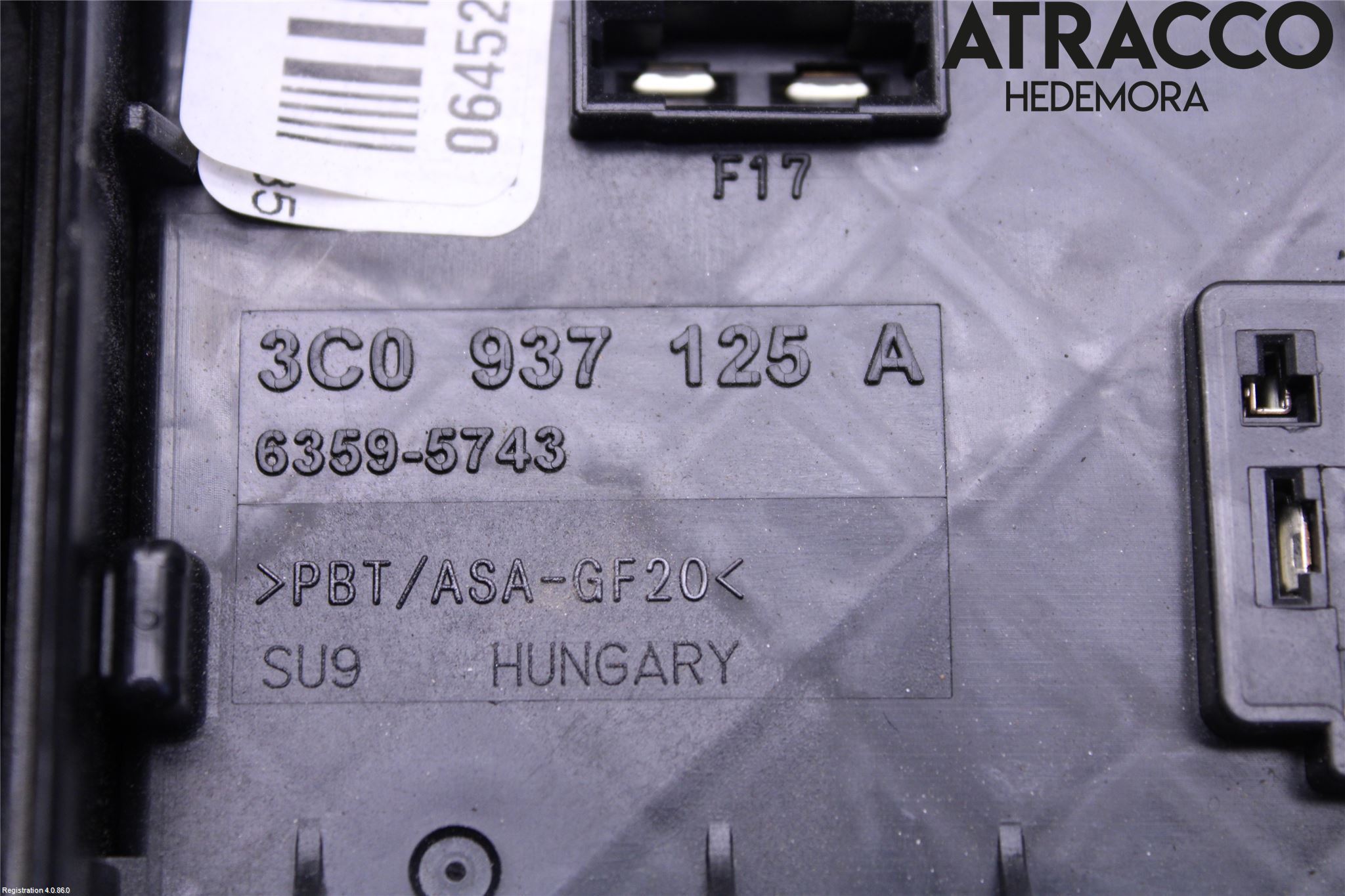 Volkswagen VW PASSAT CC 08-16 Säkringsdosa-Elcentral