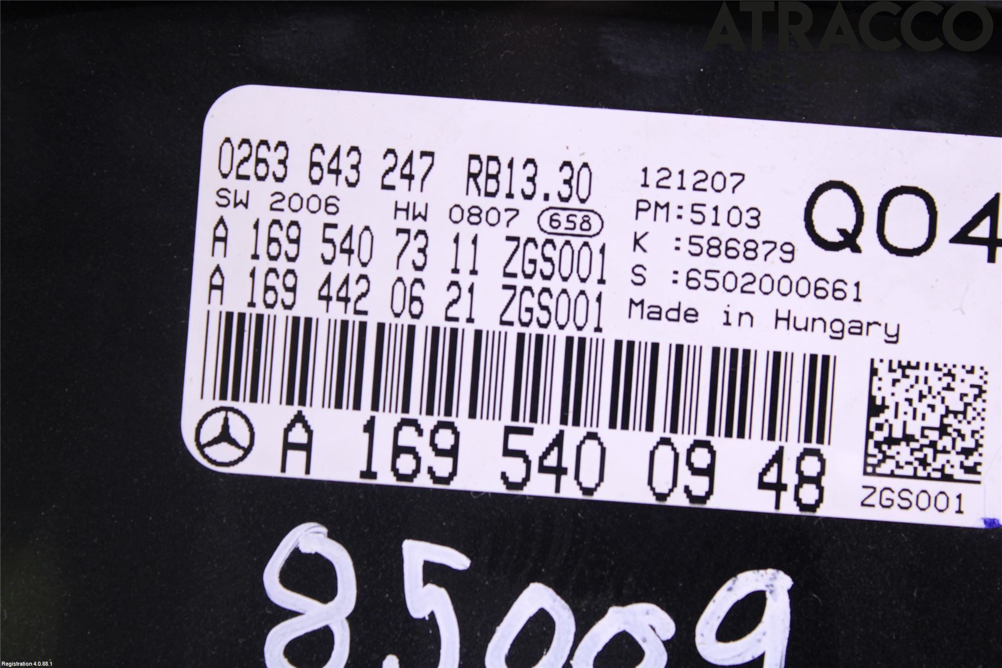 Mercedes-Benz MB B-KLASS (W245) 05-12 Instrument Komb