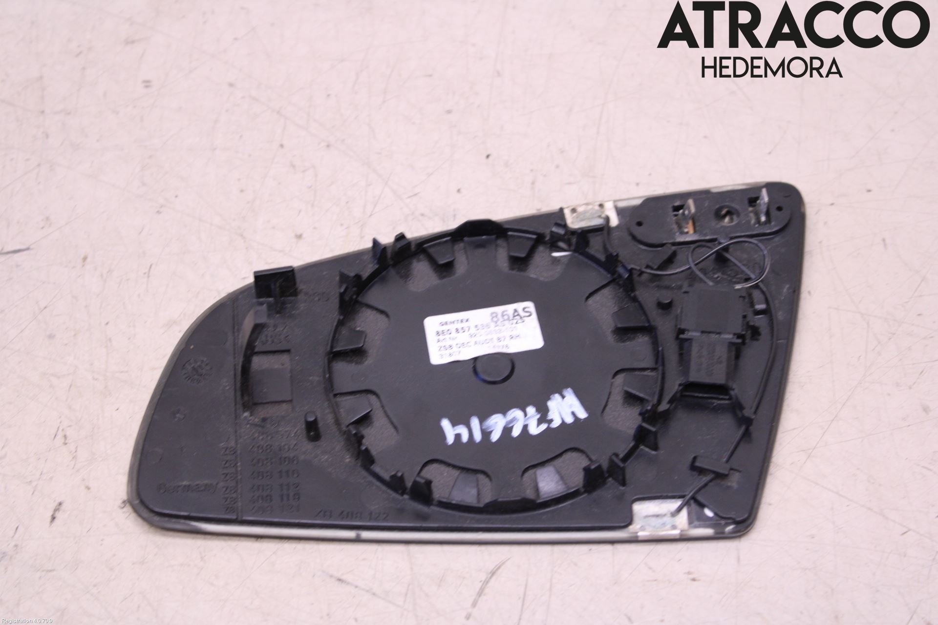 Audi A4/S4 05-07 Spegelglas Hö