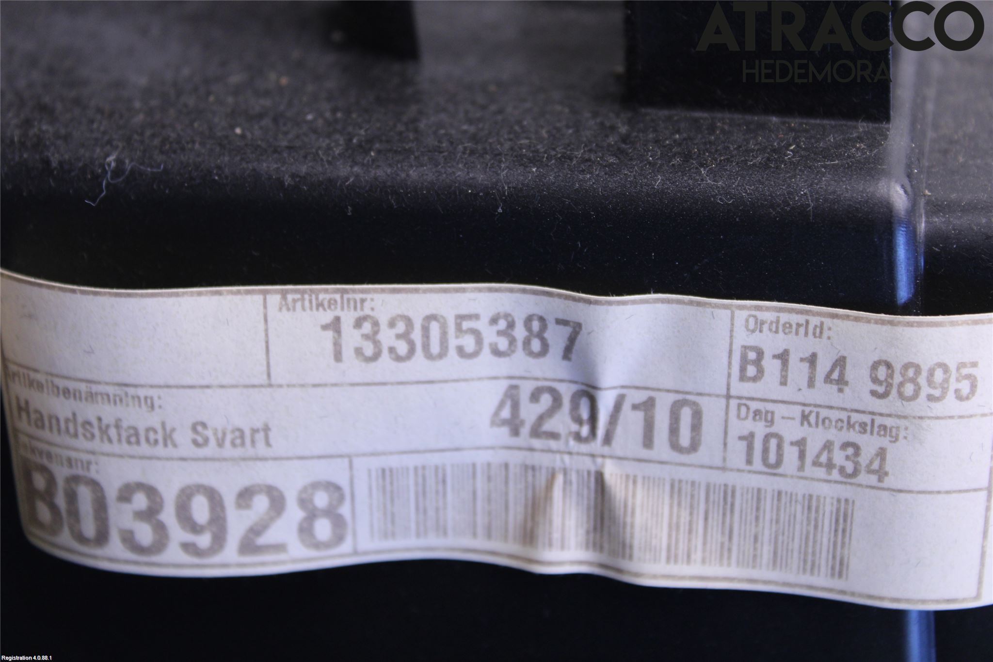 Saab 9-5 10-12 Handskfack