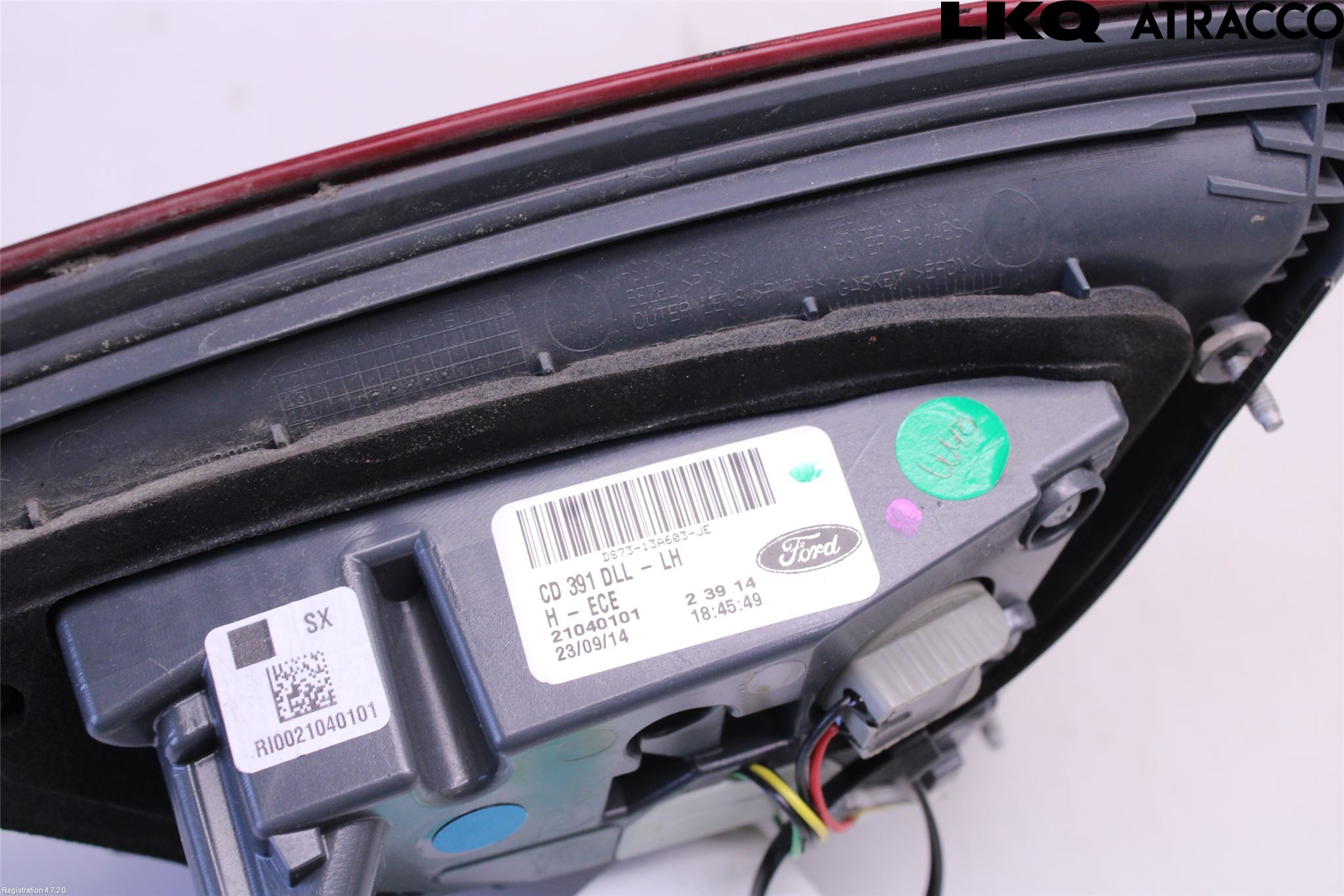 Ford MONDEO 15-22 Bakljus Lucka Vä