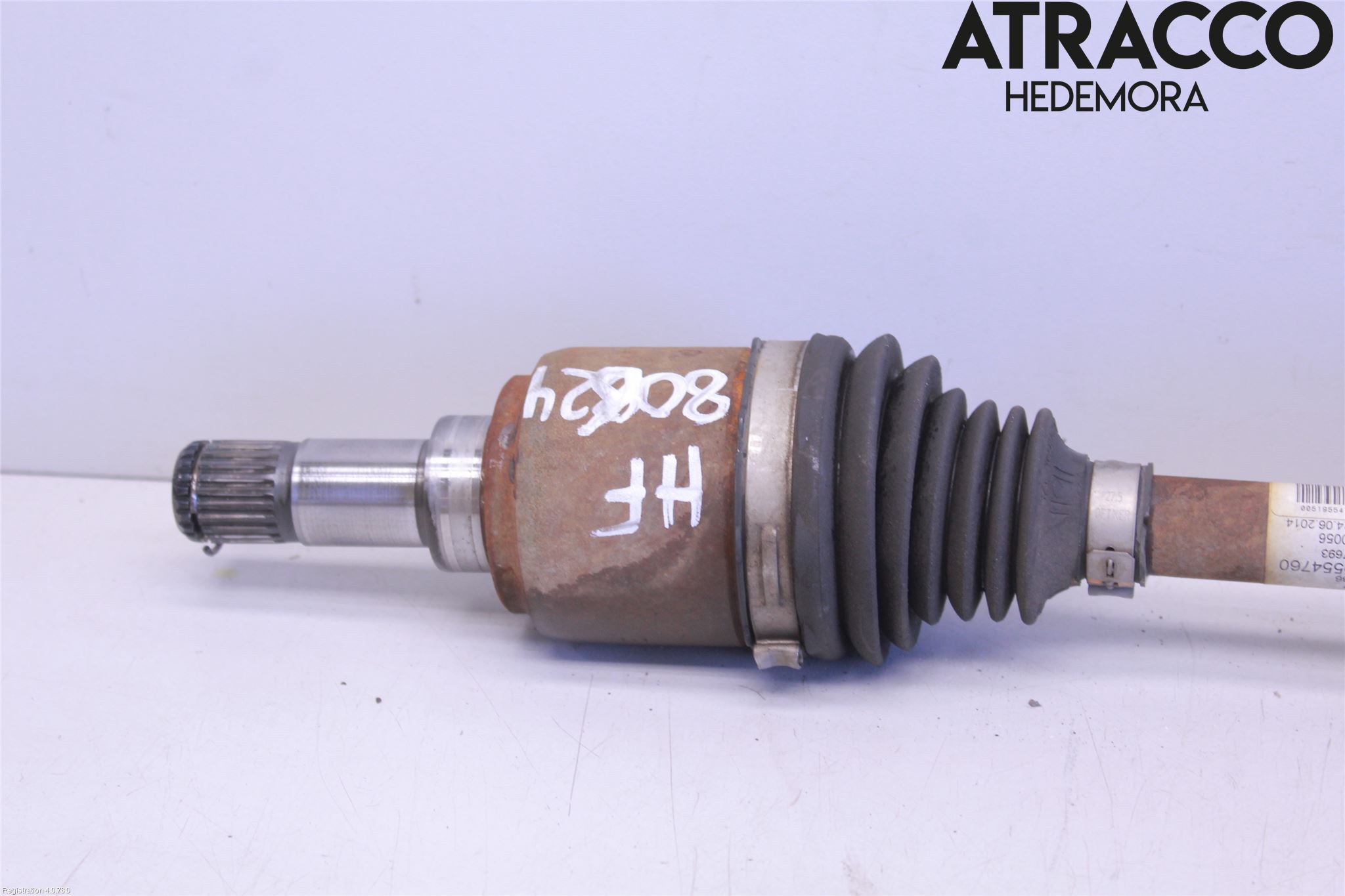 Fiat 500 07- Drivaxel Fram Höger