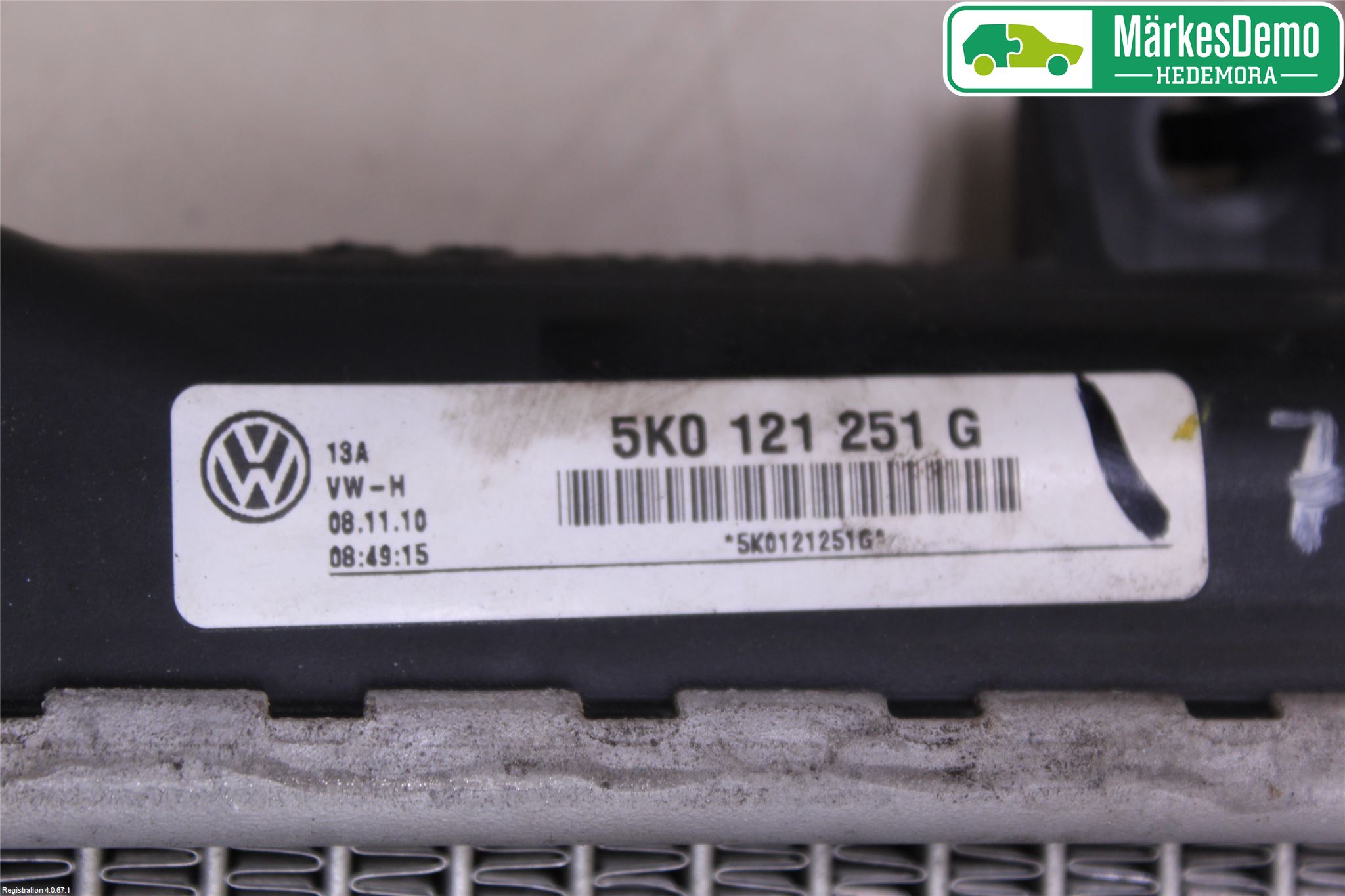 Volkswagen VW SCIROCCO 09-17 Kylare Man