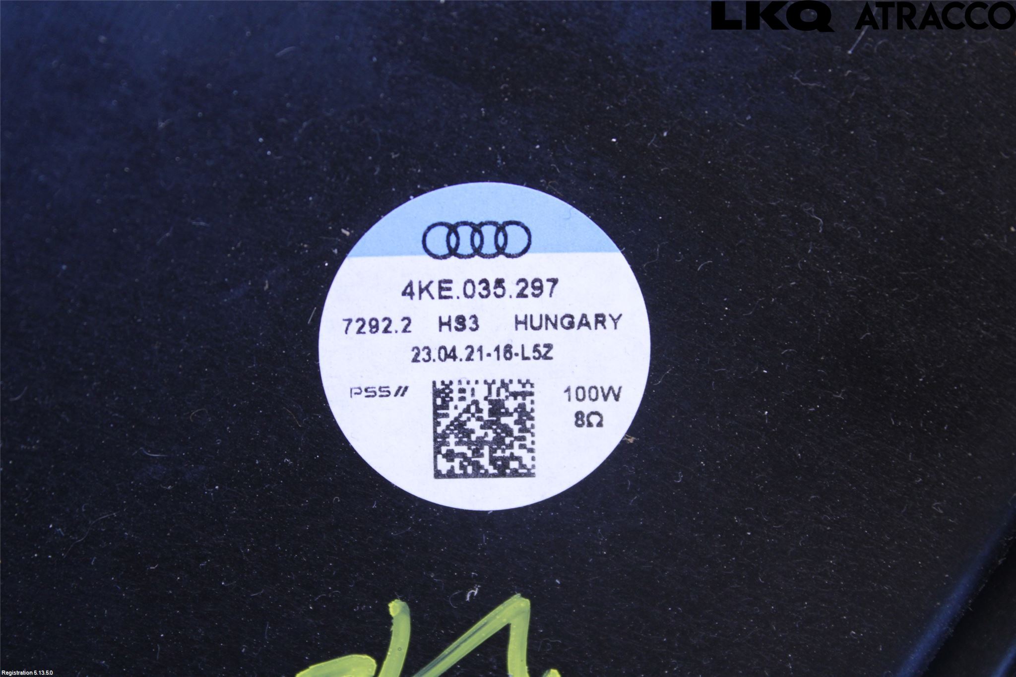 Audi E-TRON, S GE 19- Högtalare