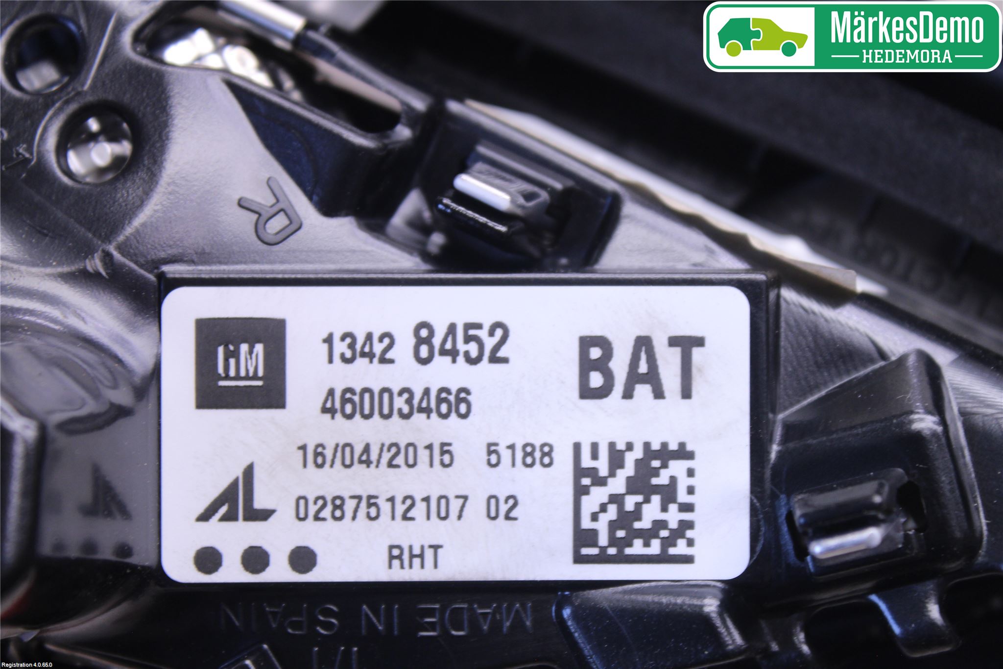 Opel CORSA E 15-19 Bakljus Lucka Hö