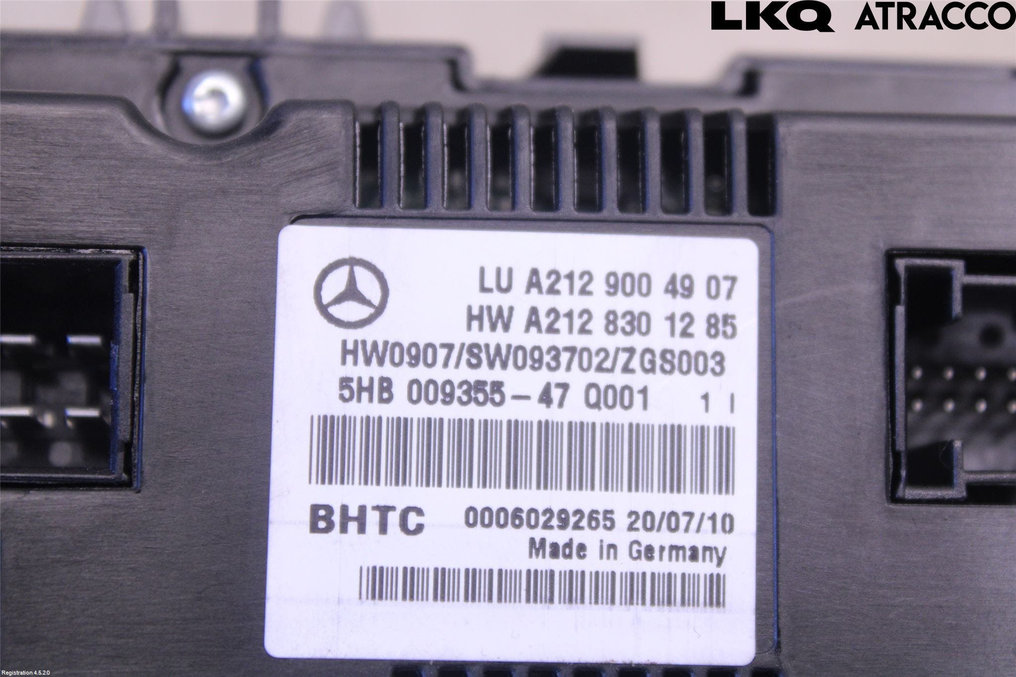 Mercedes-Benz MB E-KLASS (W212) 09-16 Ac Styrenhet Ac Manöveren