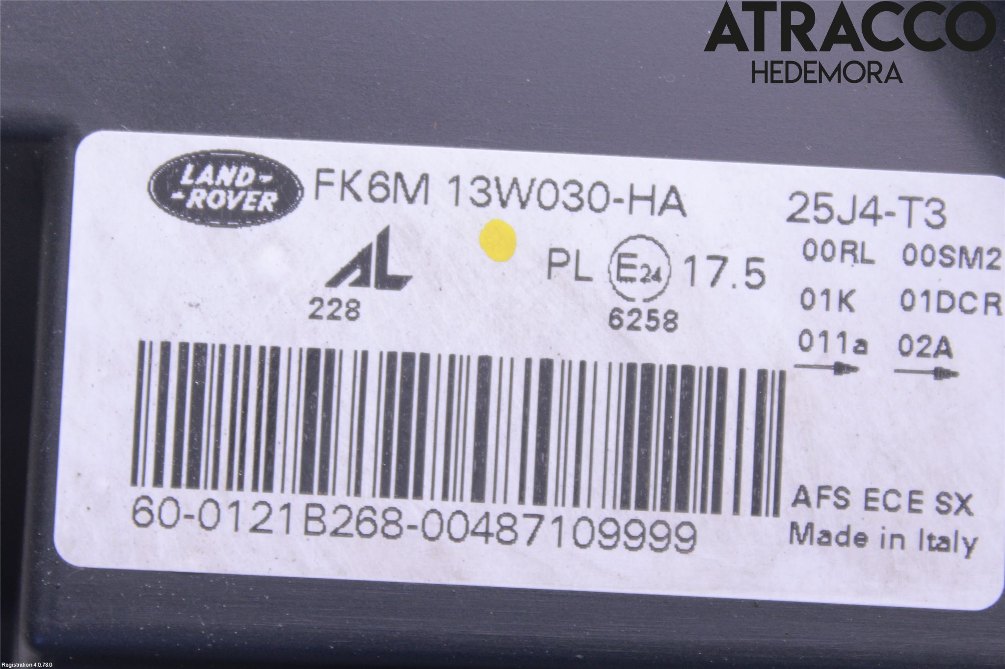 Landrover RANGE ROVER SPORT (L494) 14-22 Strålkastare Vänster